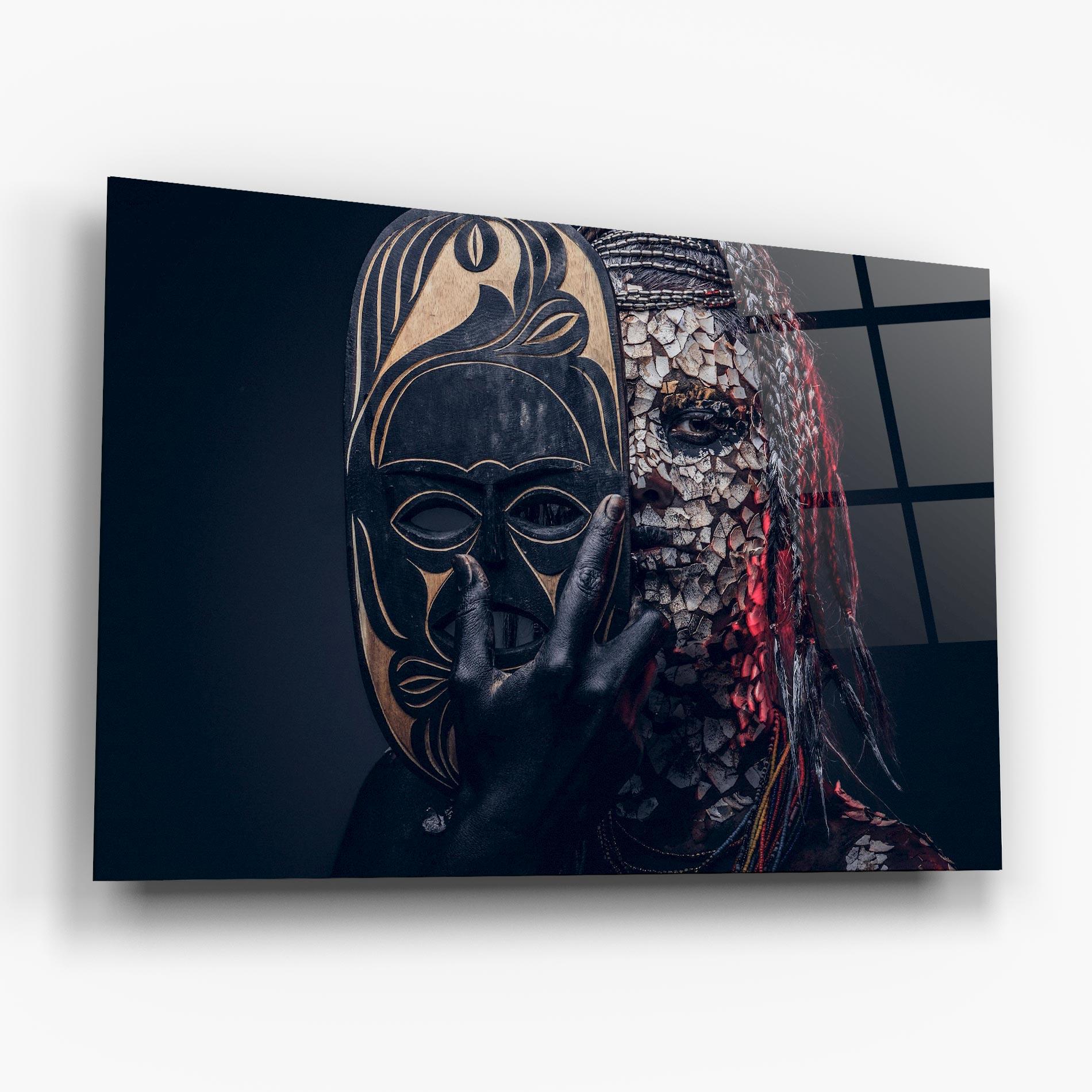 Glasbild African Tribe Costume mockup 6