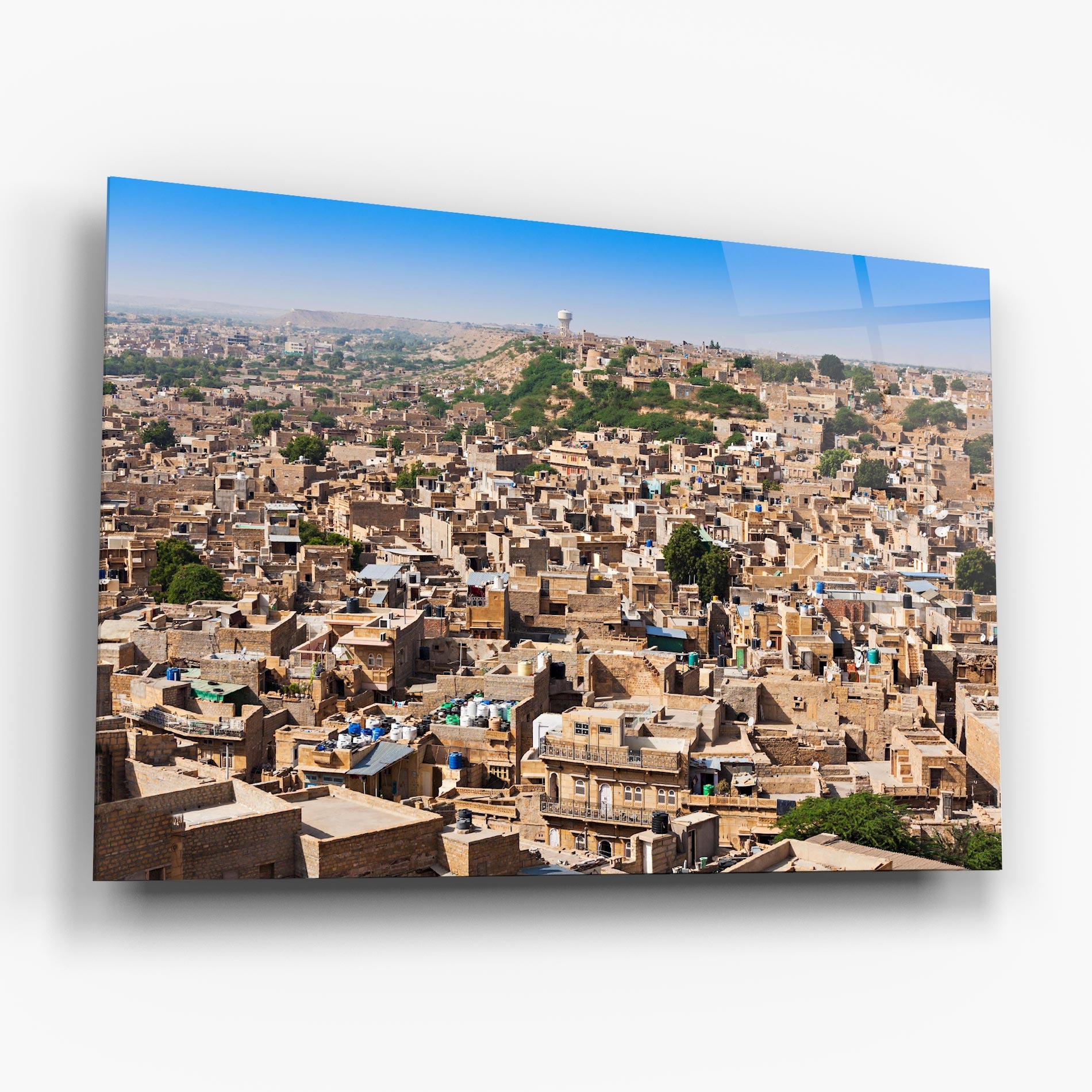Glasbild Jaisalmer Panorama View mockup 6
