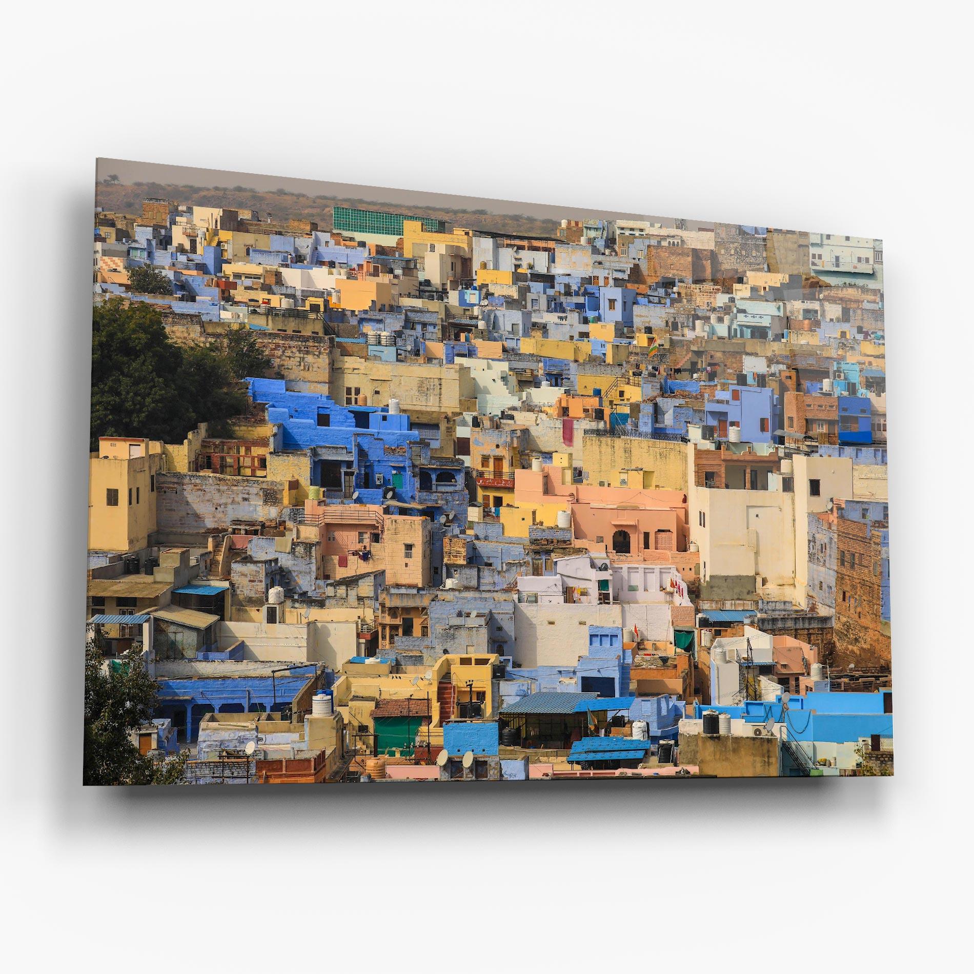 Glasbild Rajasthan View India mockup 6