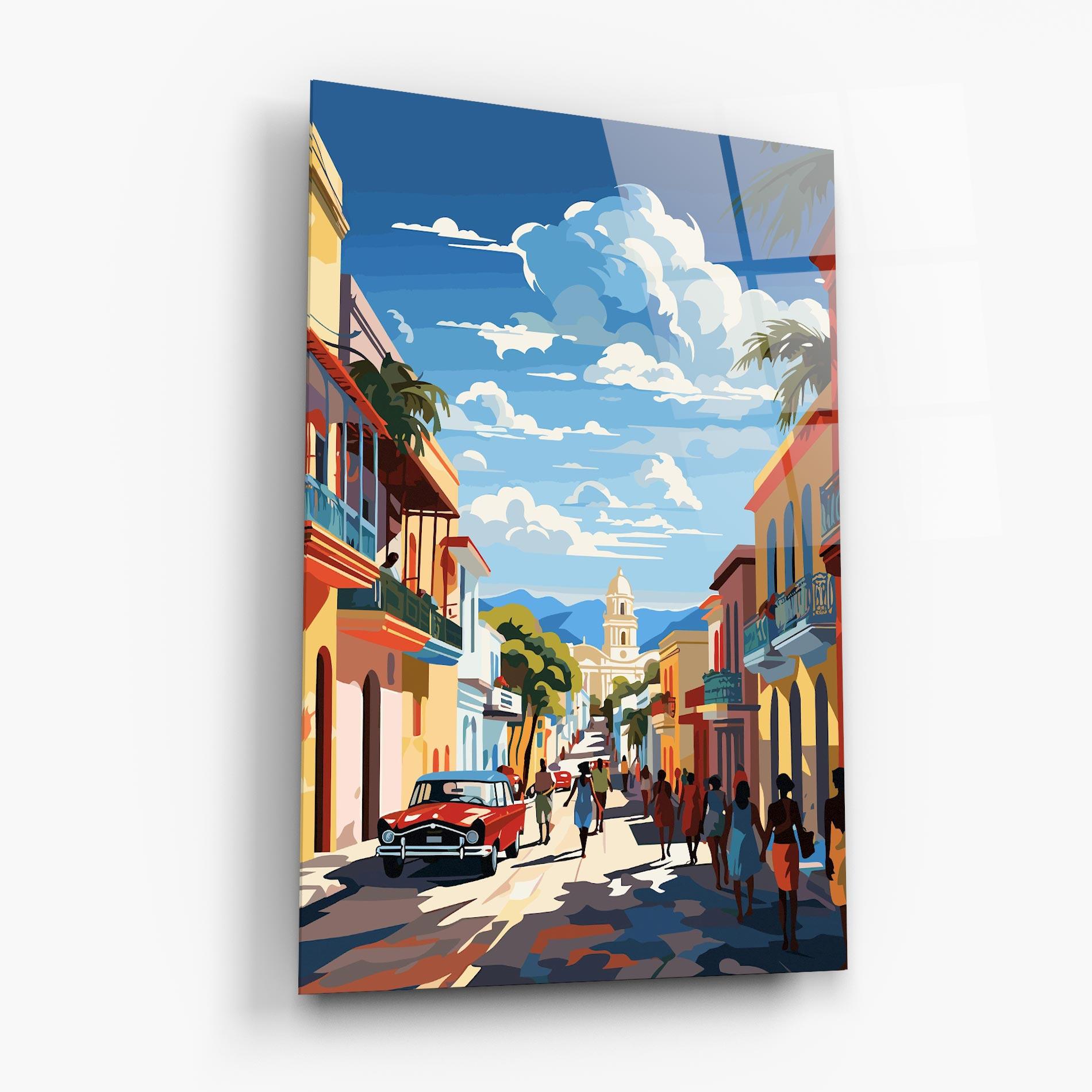 Glasbild African Street mockup 6