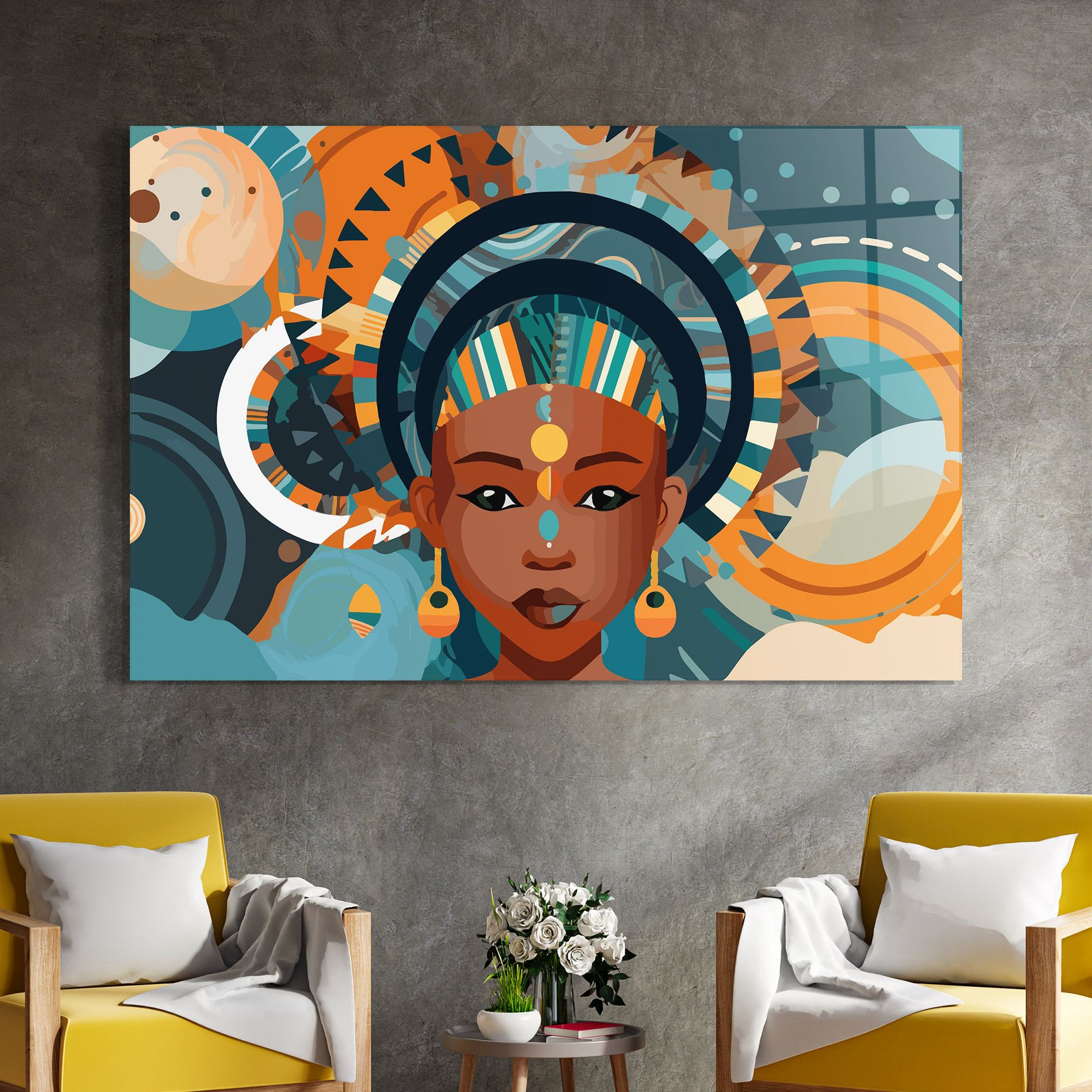 African Colorful Child mockup 4