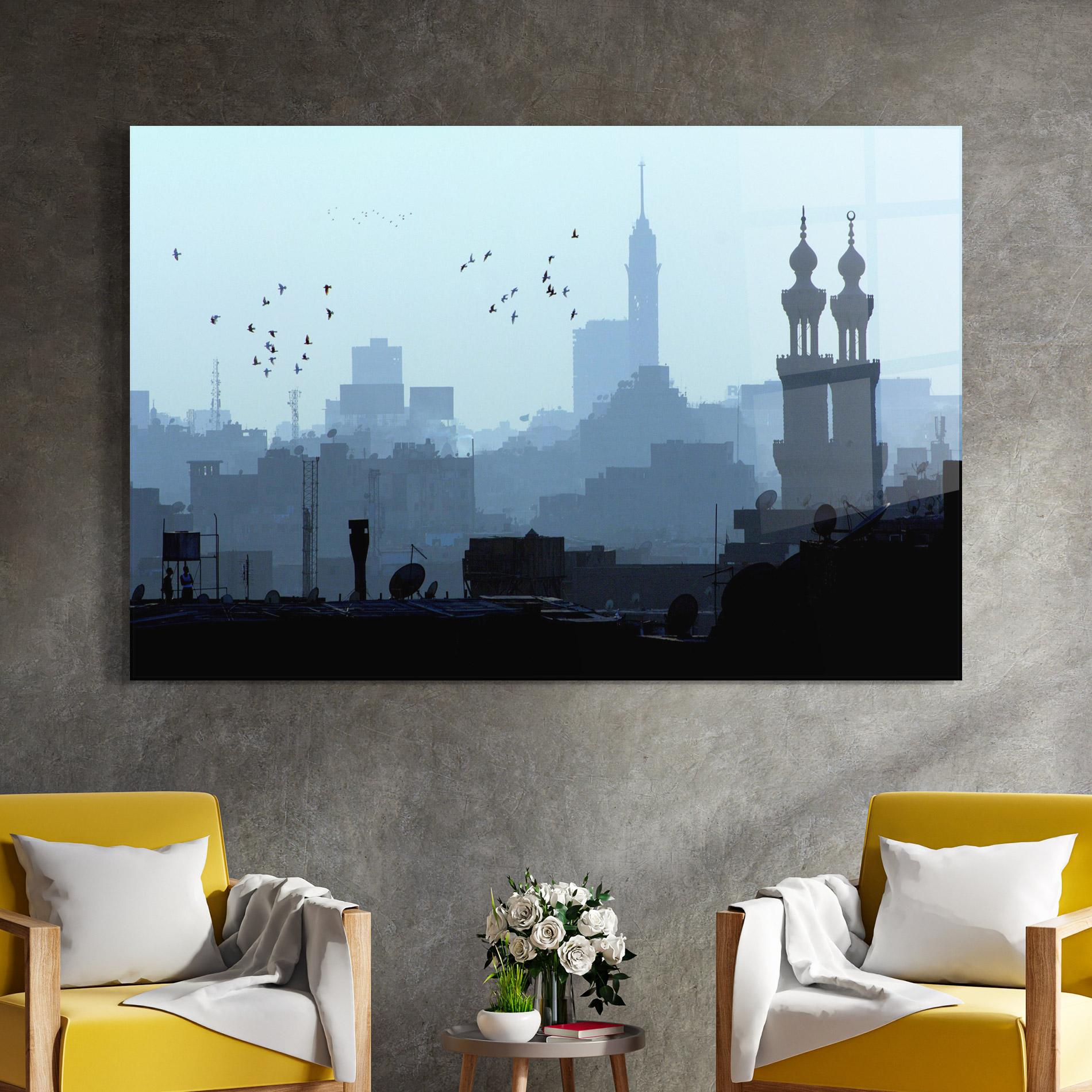 Glasbild Cairo Skyline mockup 4