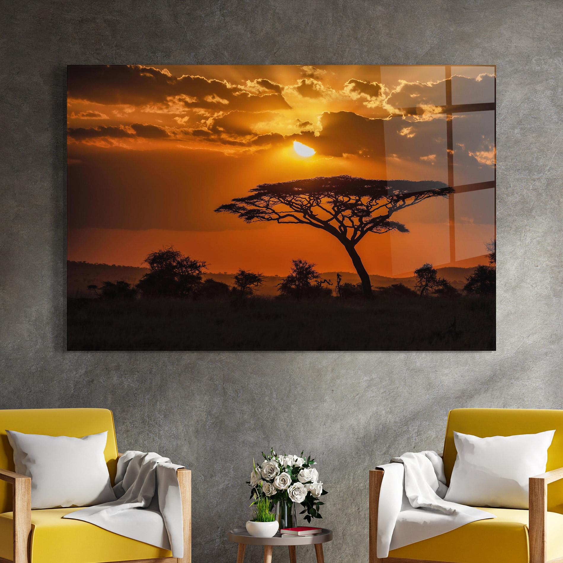 Glasbild Mesmerizing View mockup 4