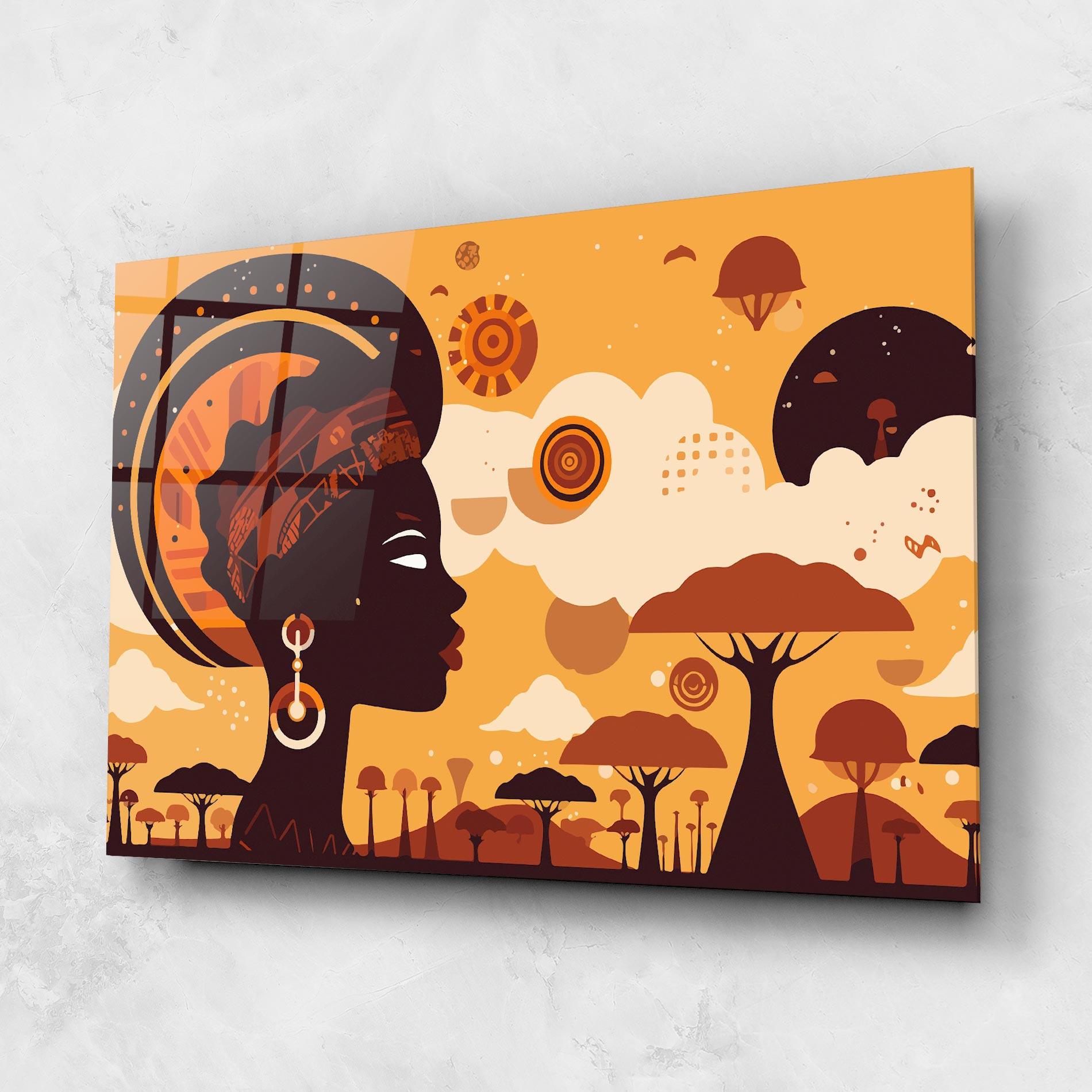 Glasbild African Art mockup 1