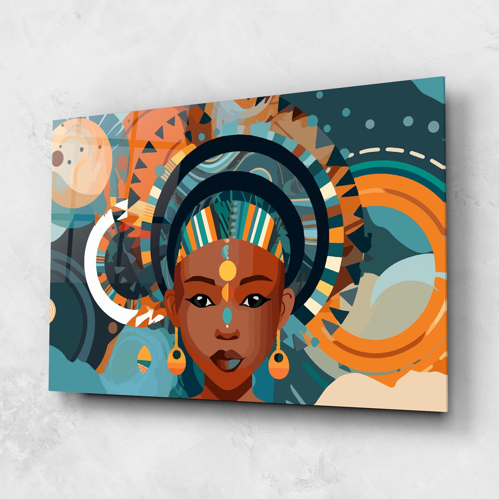 Glasbild African Colorful Child mockup 1