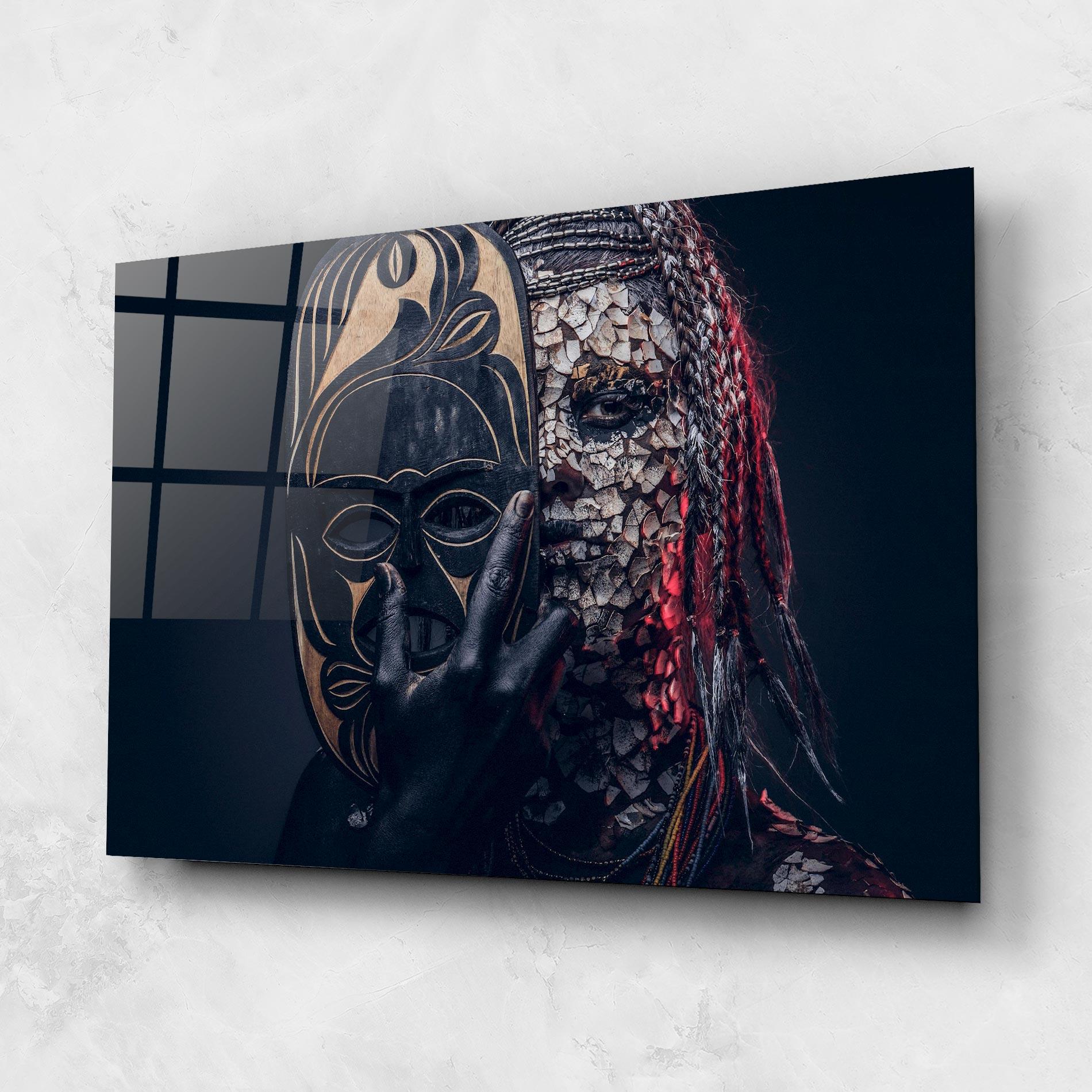 Glasbild African Tribe Costume mockup 1