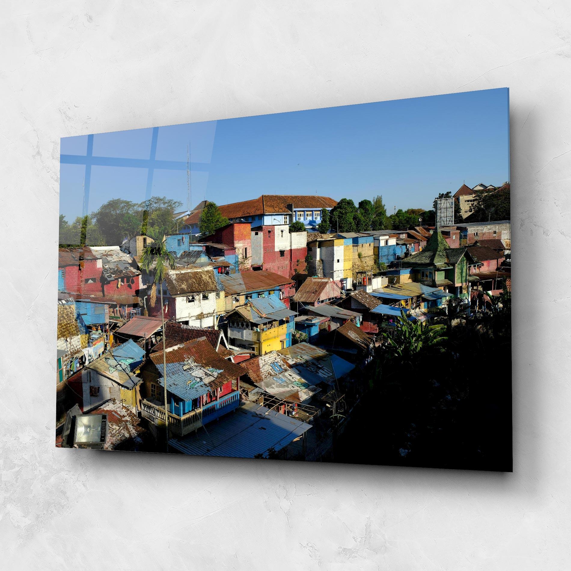 Glasbild Slum Building mockup 1