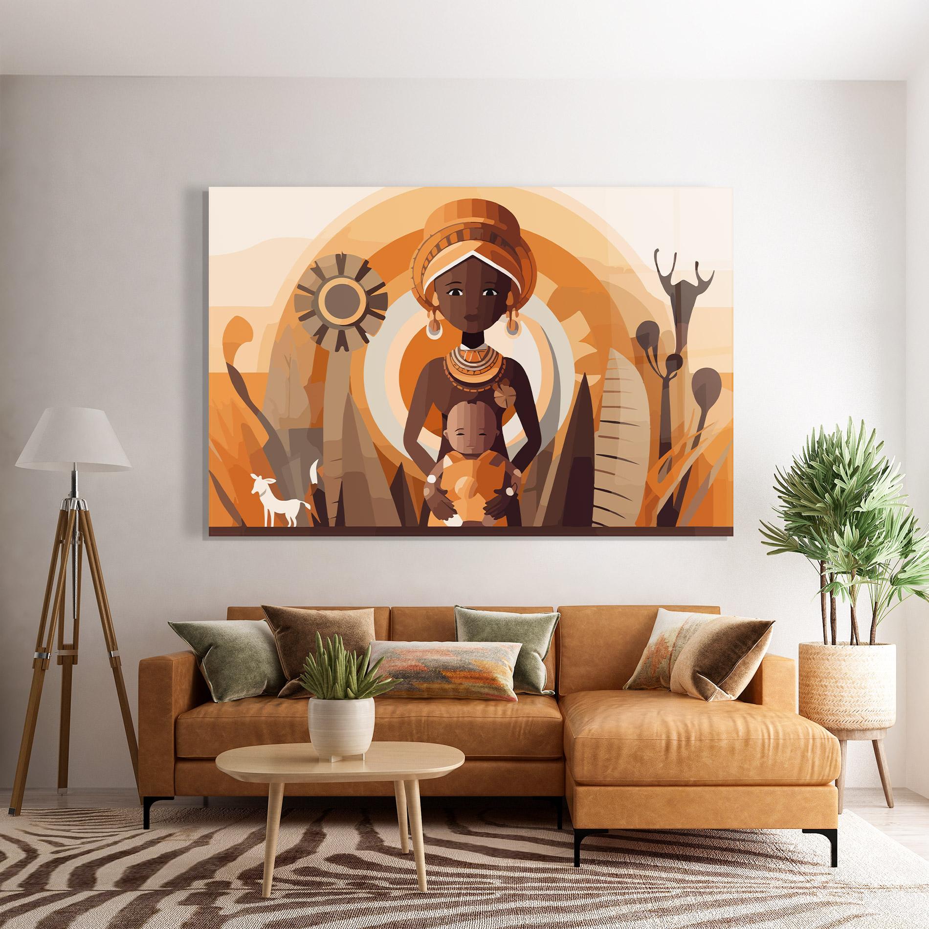 Glasbild African Baby mockup 7