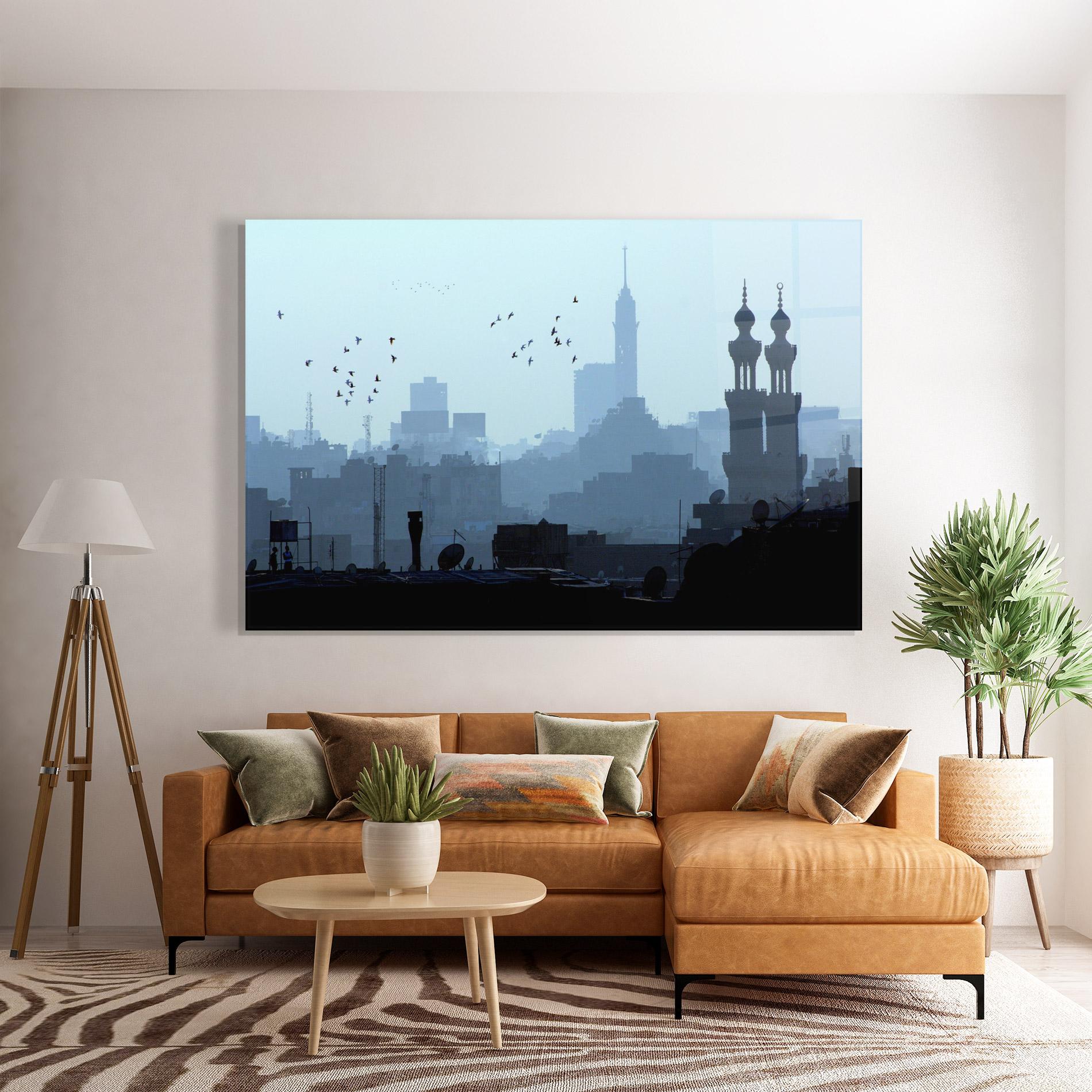 Glasbild Cairo Skyline mockup 7