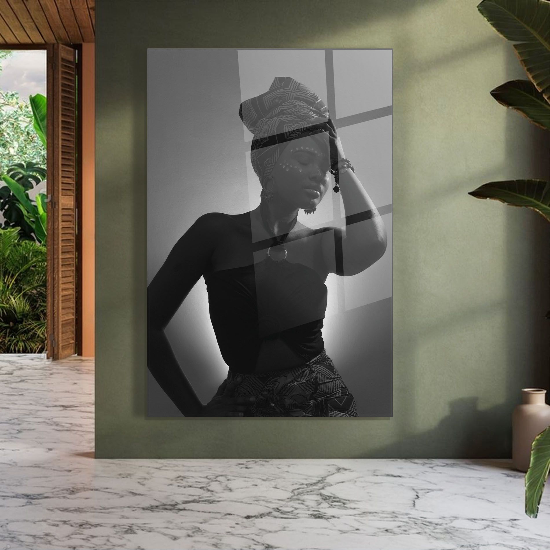 African Woman Shadow mockup 7