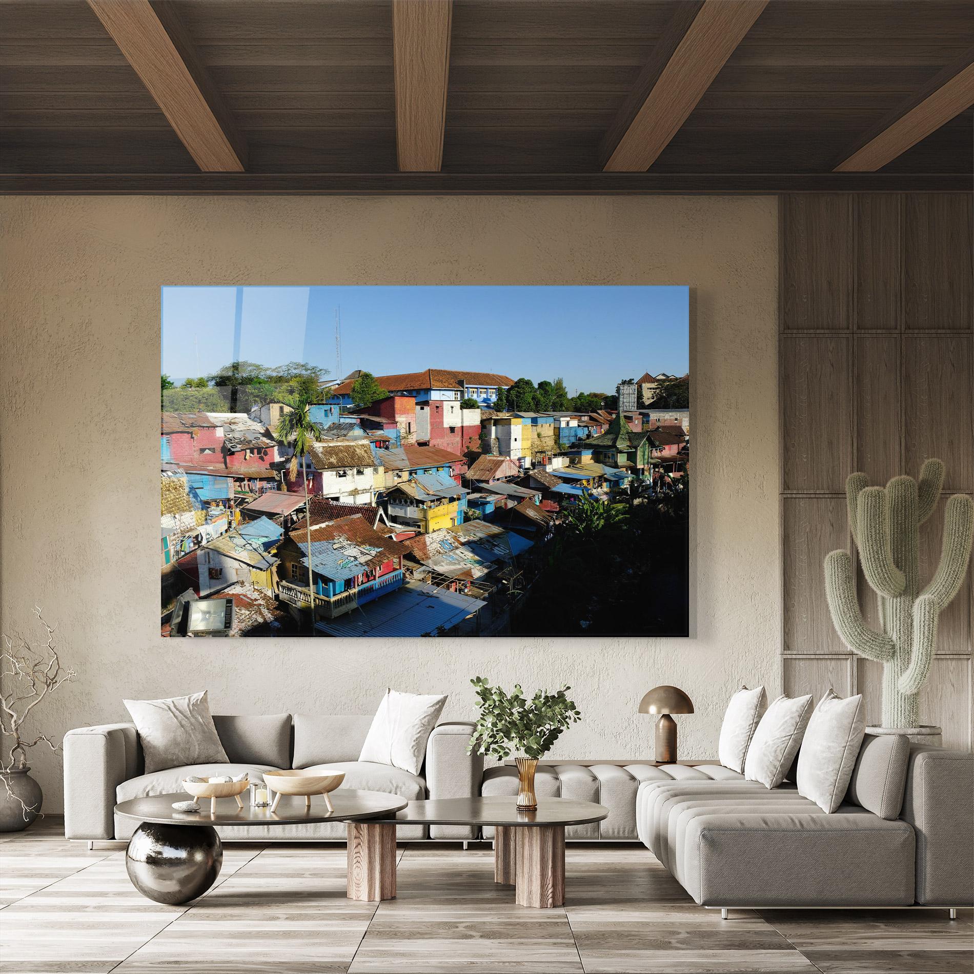 Glasbild Slum Building mockup 8