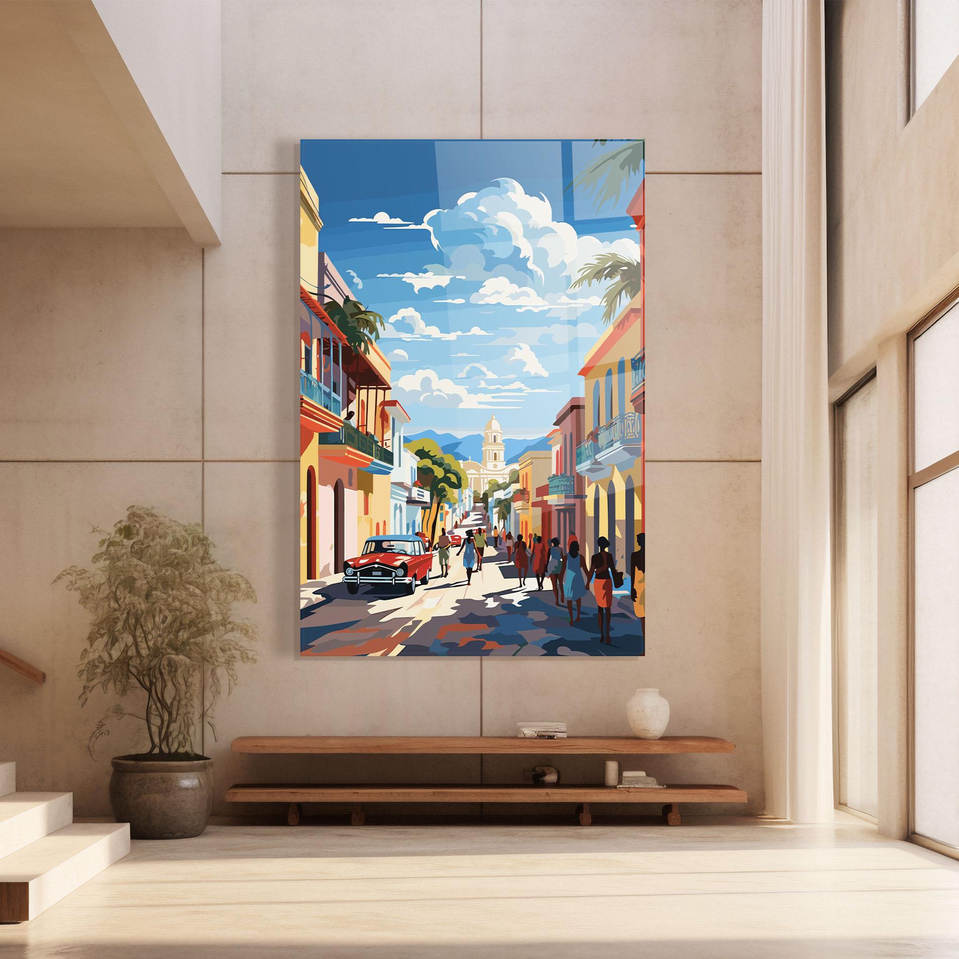 Glasbild African Street mockup 8