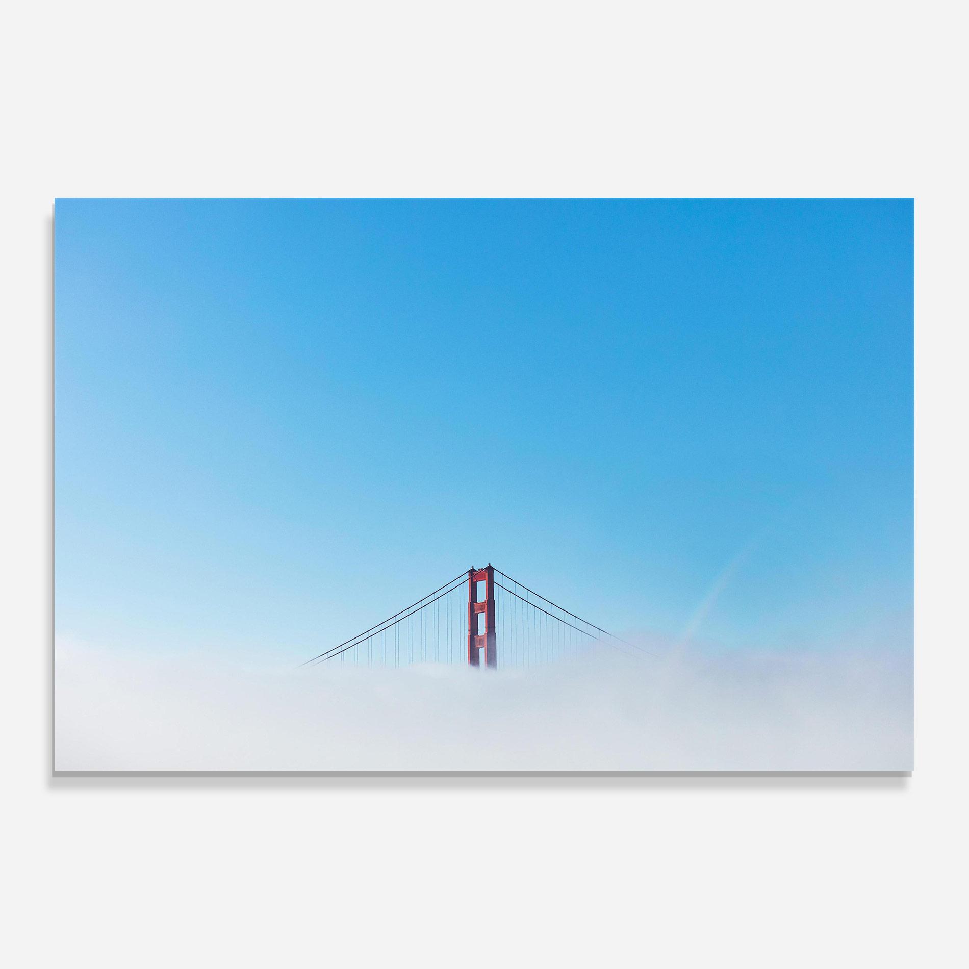 Glasbild High Cloud Bridge mockup 0