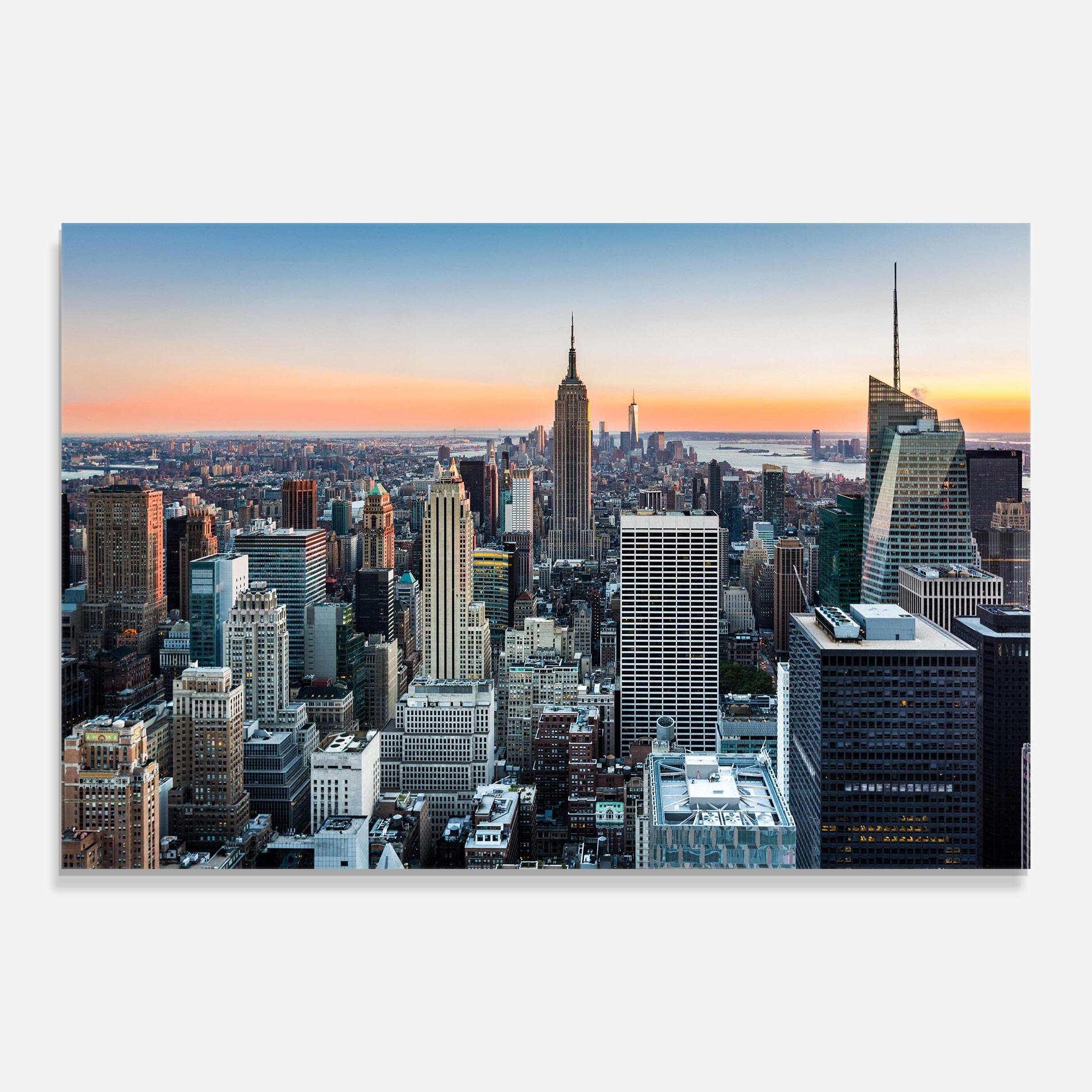 Glasbild New York Skyline mockup 0