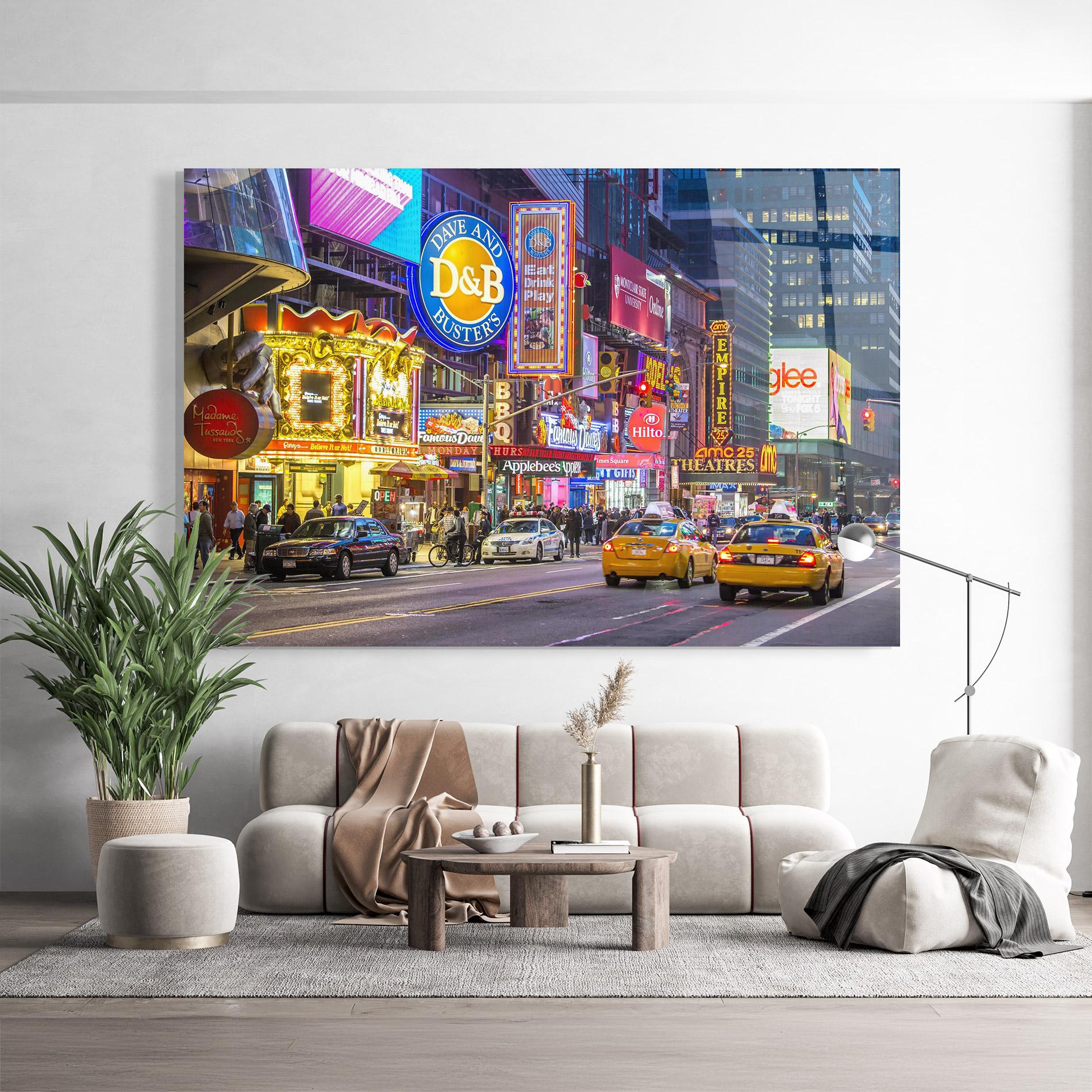 Glasbild New York Lights mockup 9