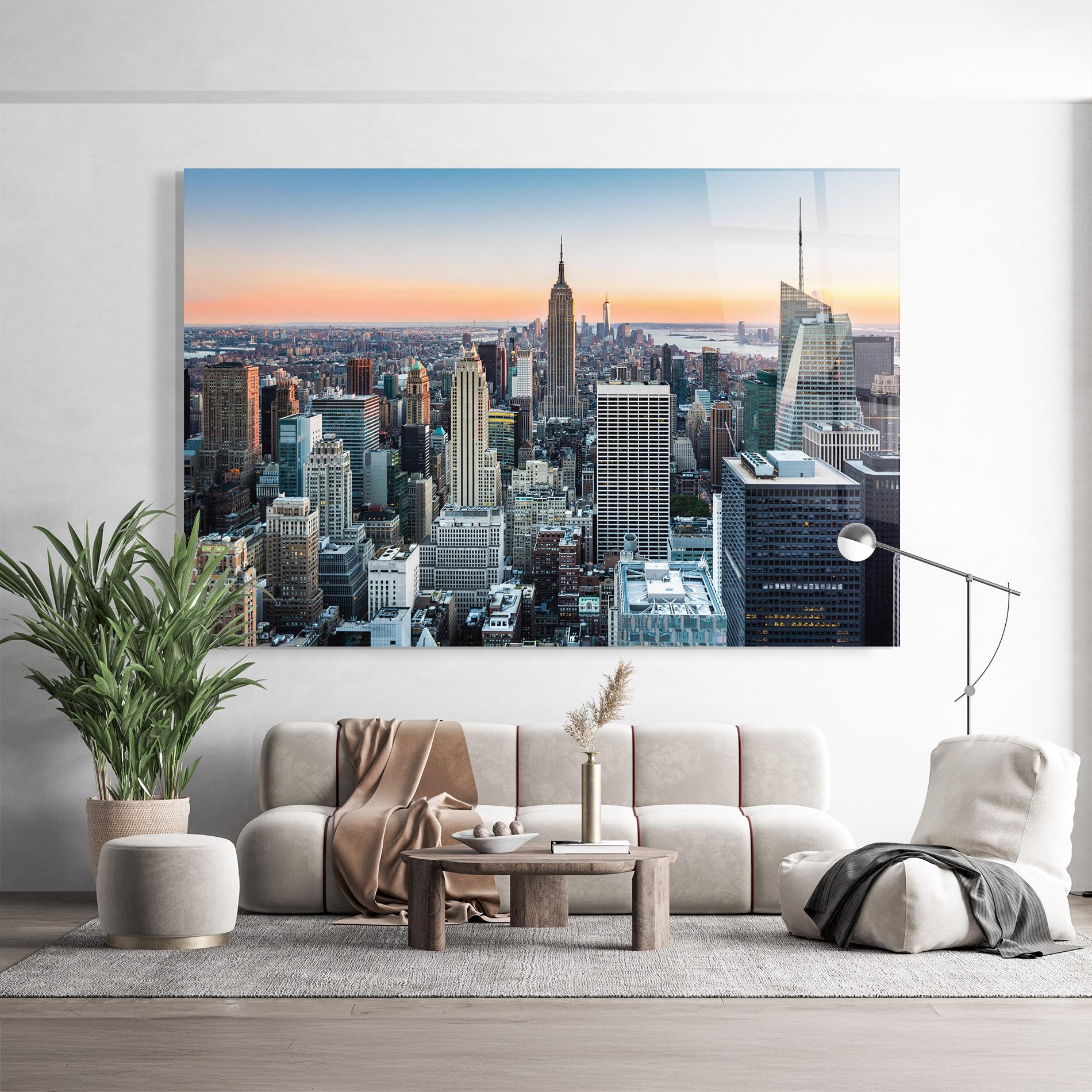 Glasbild New York Skyline mockup 9