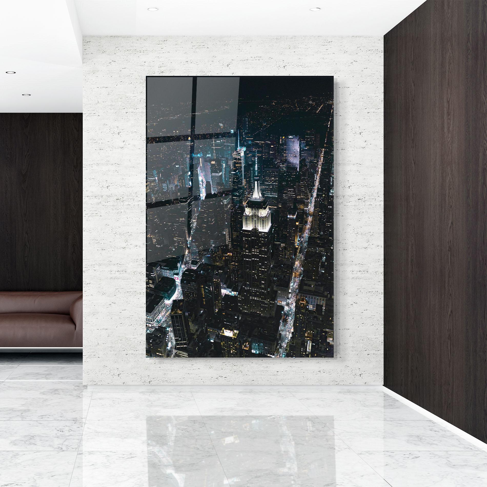 Glasbild Night Landscape mockup 9