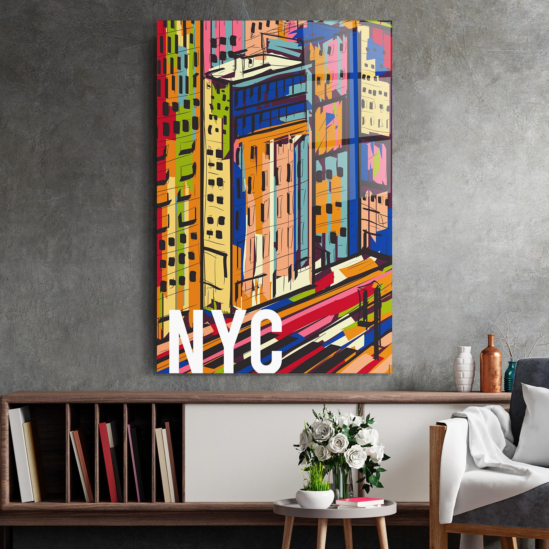 Glasbild New York City Art mockup 2