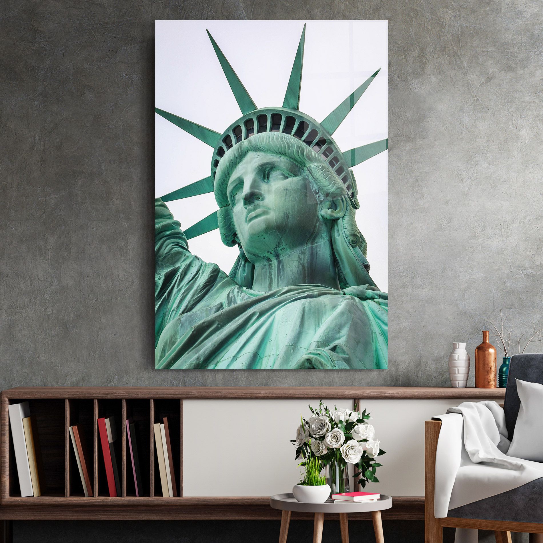 Statue Of Liberty Head mockup 2