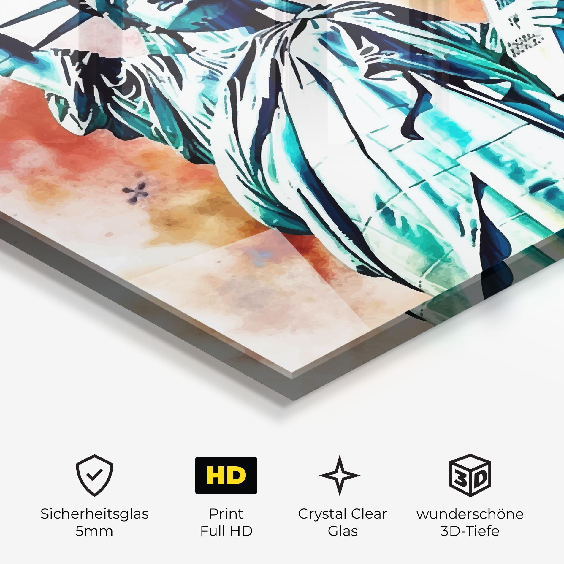 Glasbild Liberty Art mockup 3