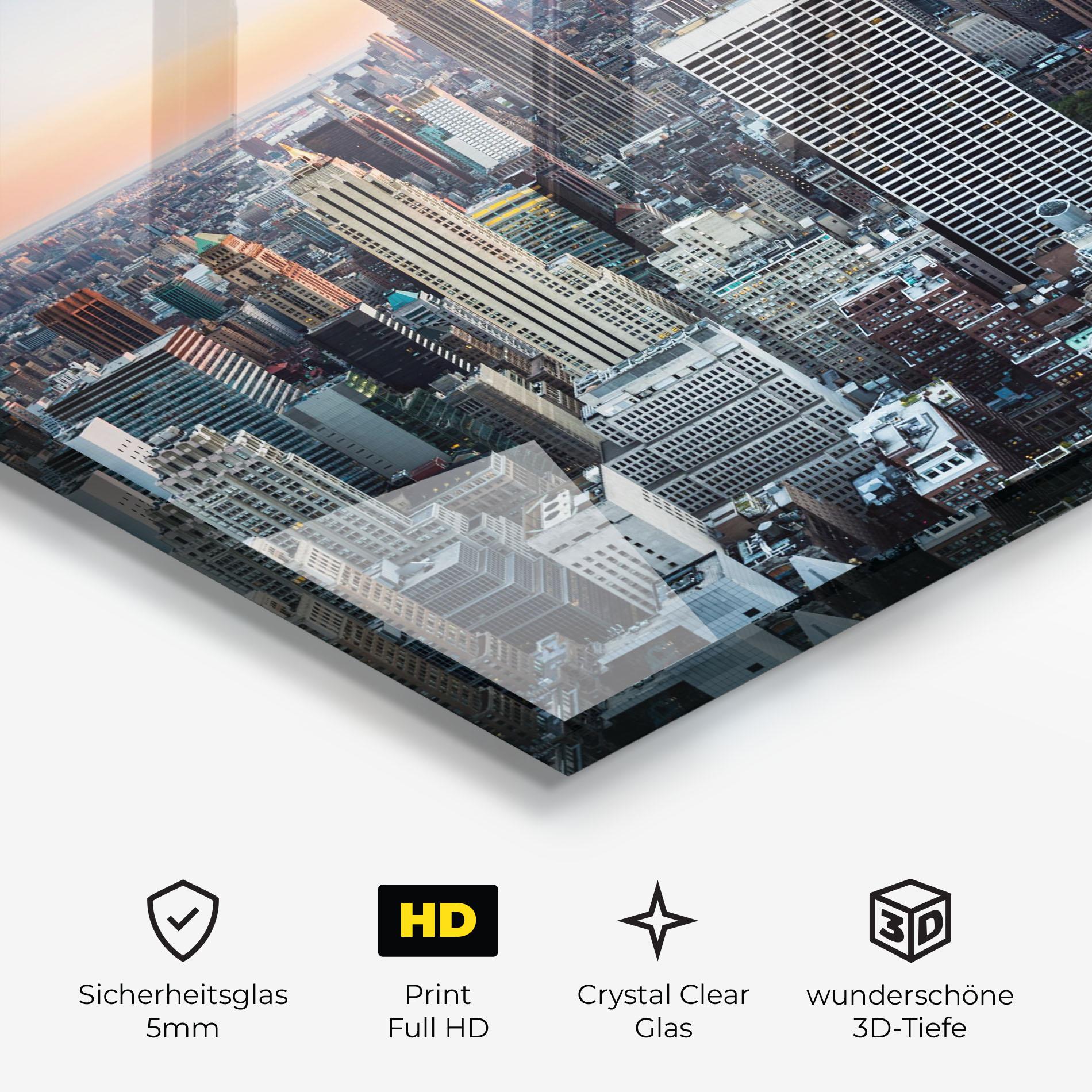 Glasbild New York Skyline mockup 3