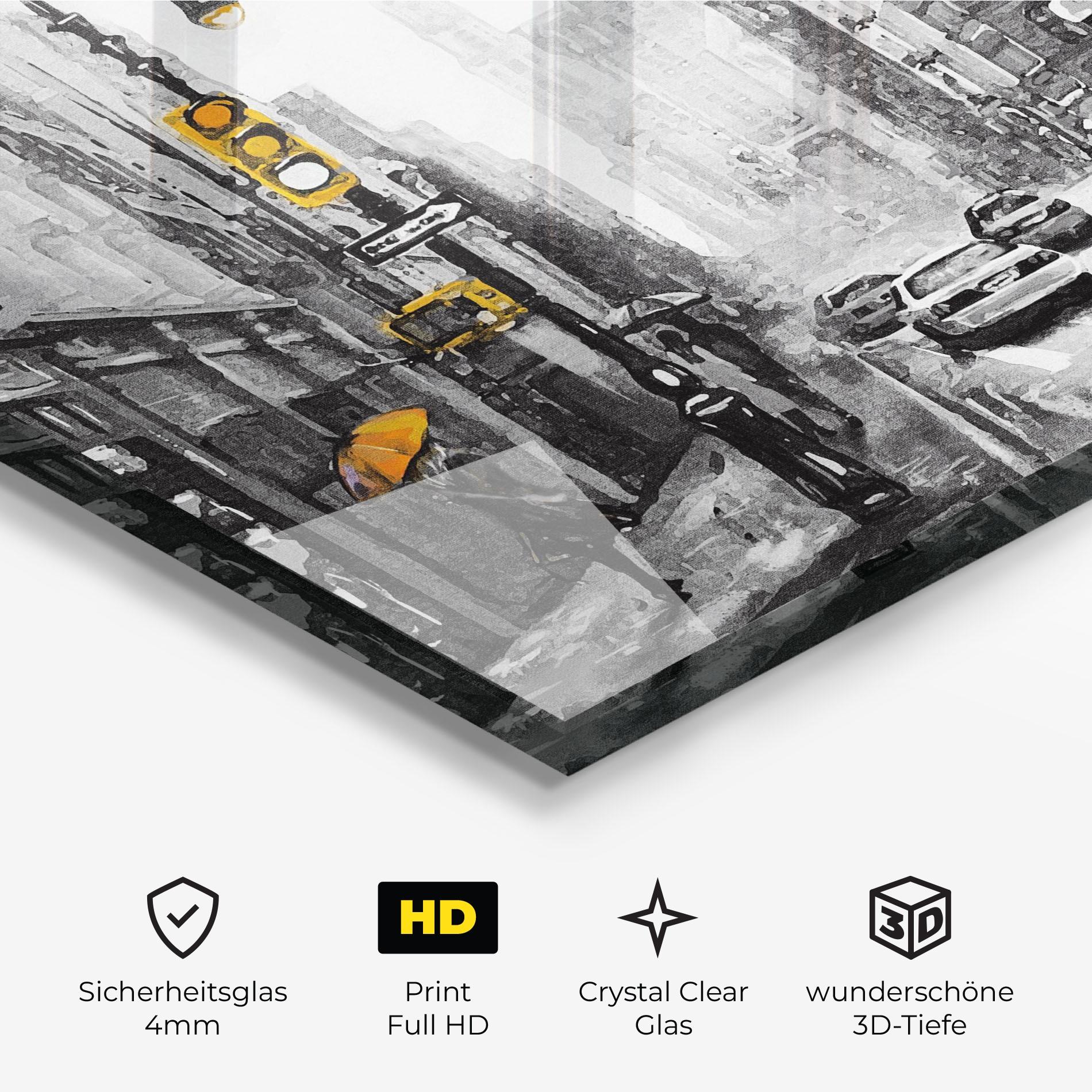 Glasbild New York Shades mockup 3