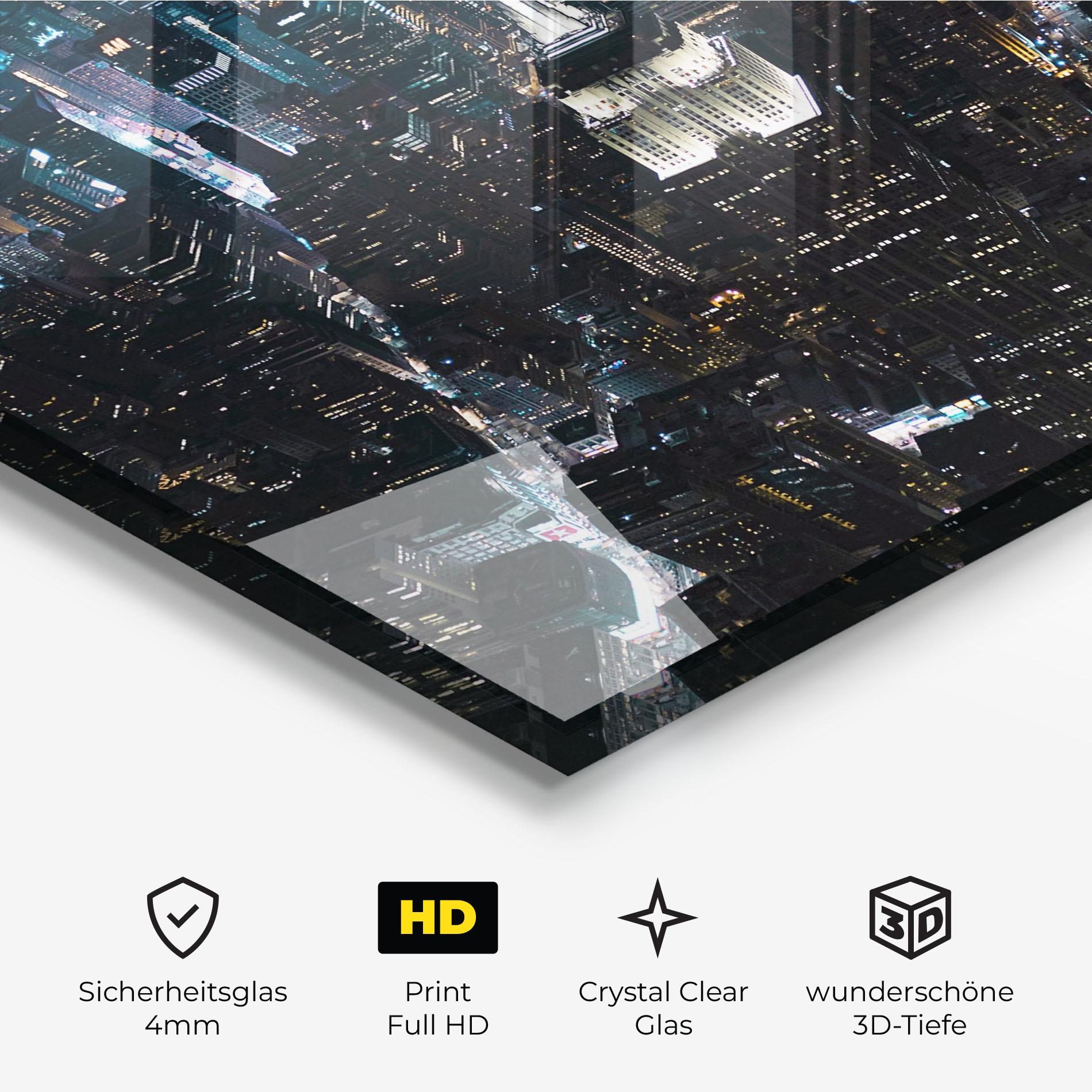 Glasbild Night Landscape mockup 3