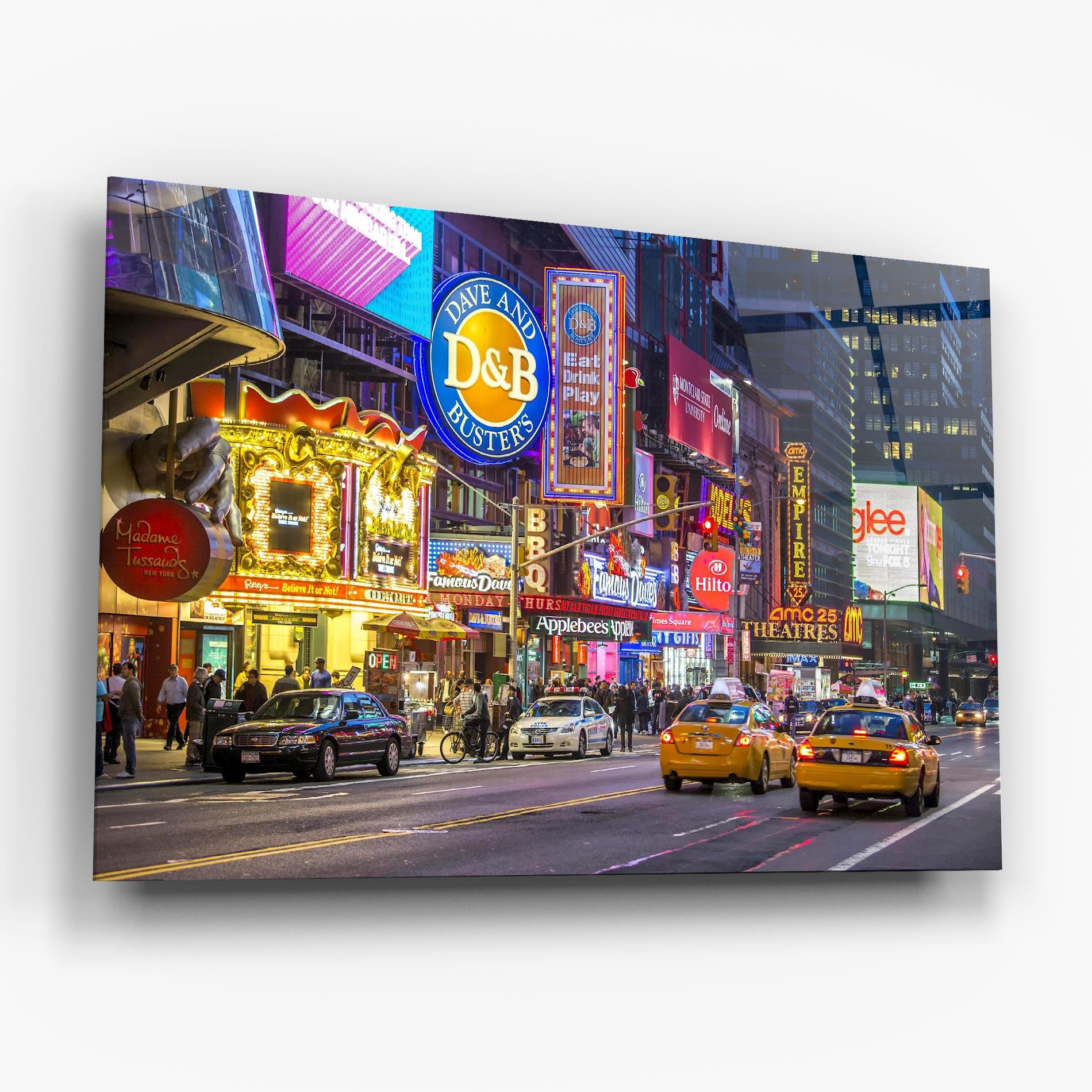 Glasbild New York Lights mockup 6