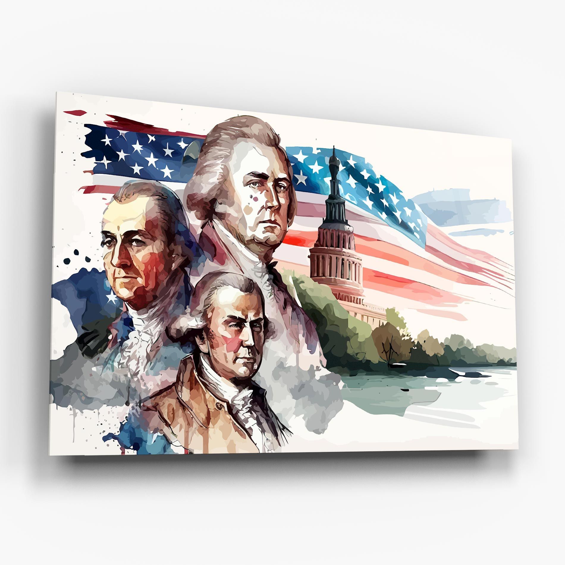 Usa Flag Art mockup 6