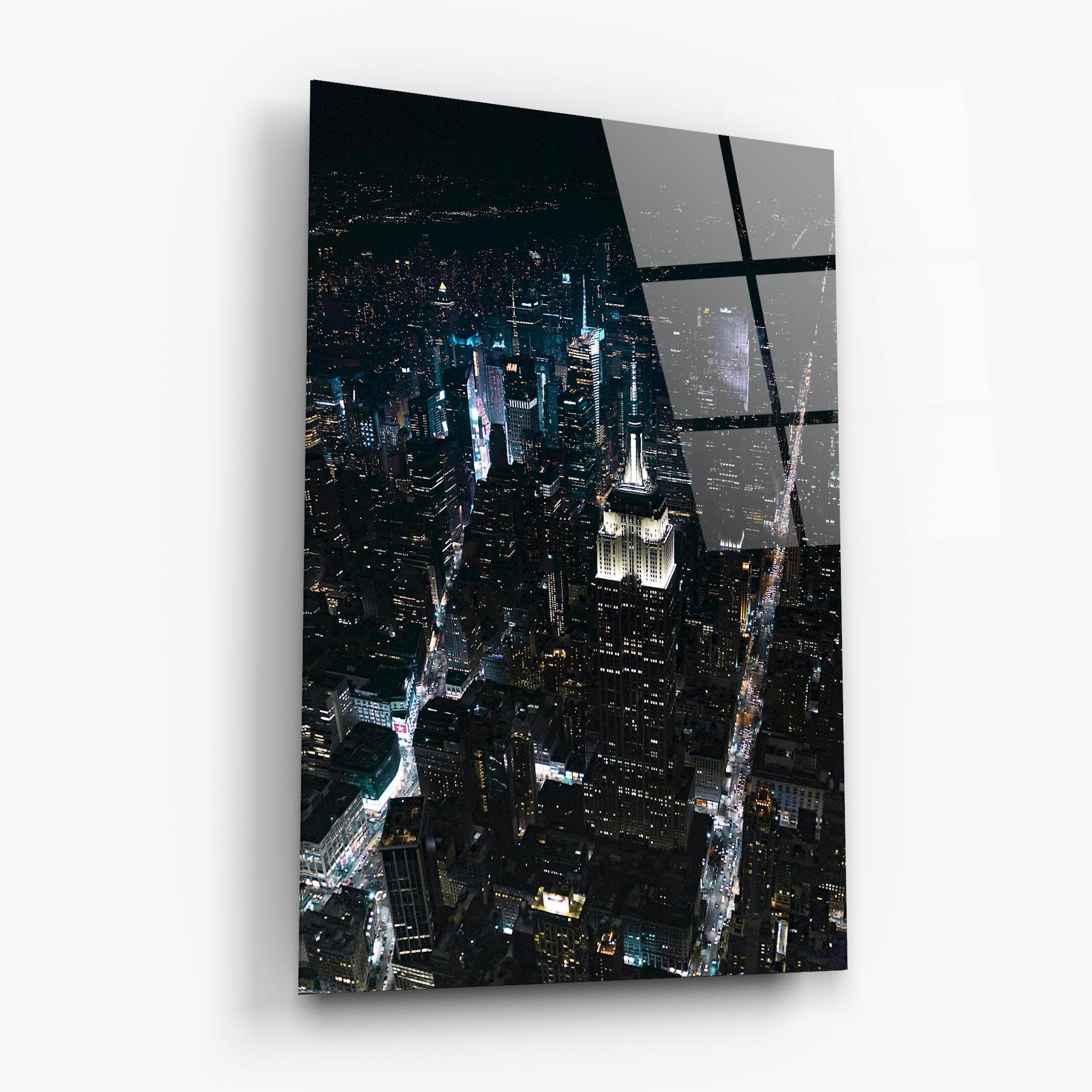 Glasbild Night Landscape mockup 6