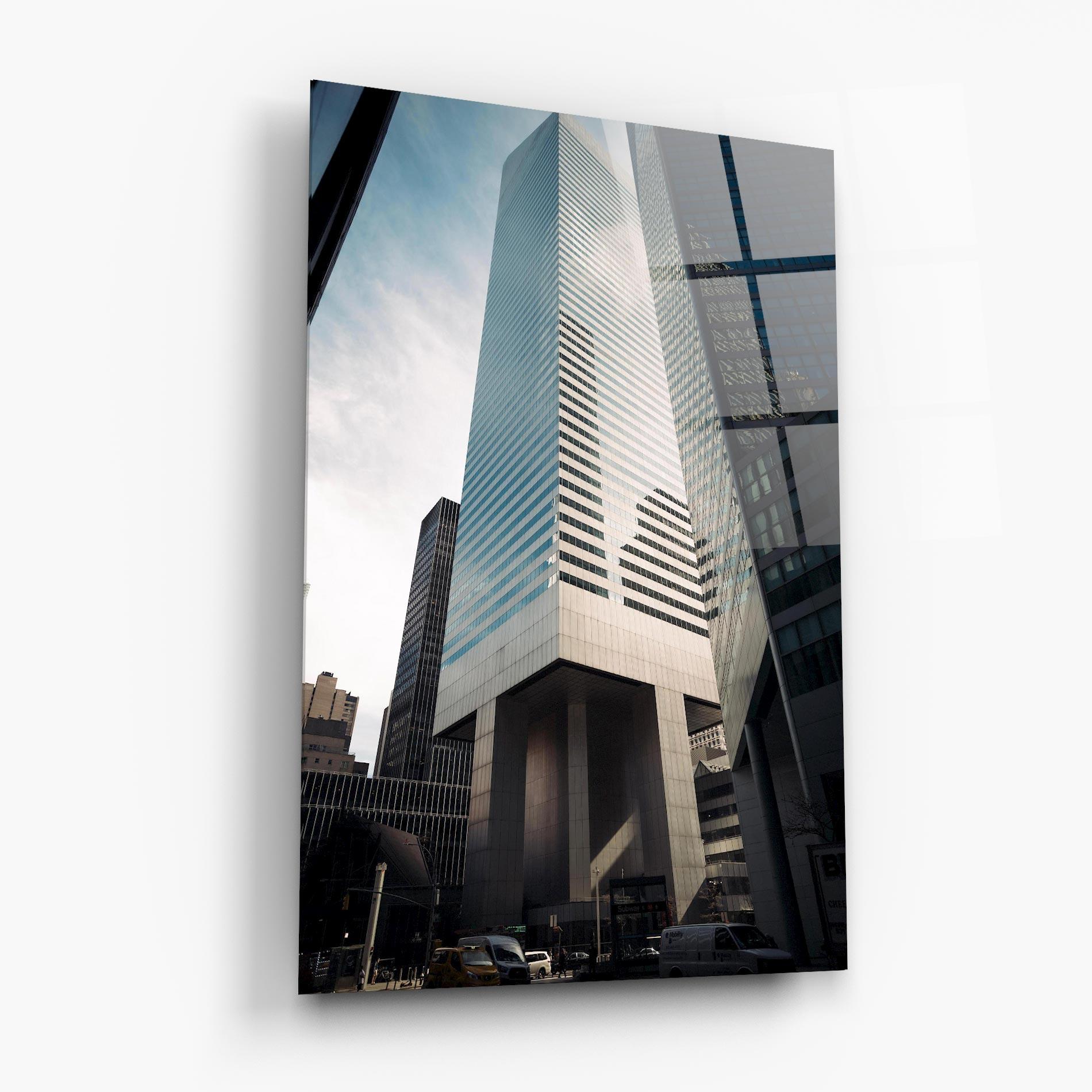 Glasbild Skyline Building mockup 6