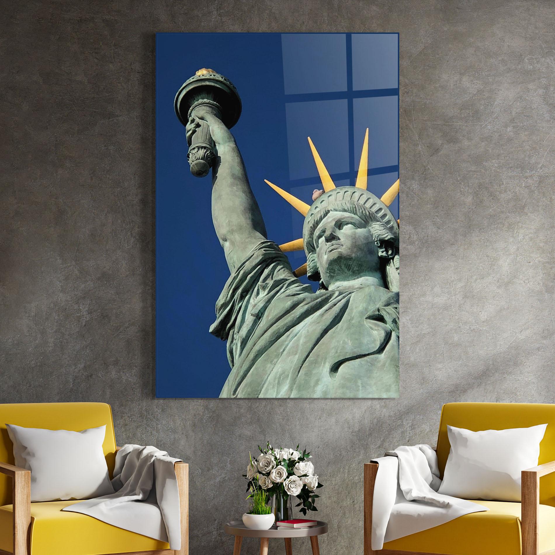 Glasbild Statue Of Liberty mockup 4