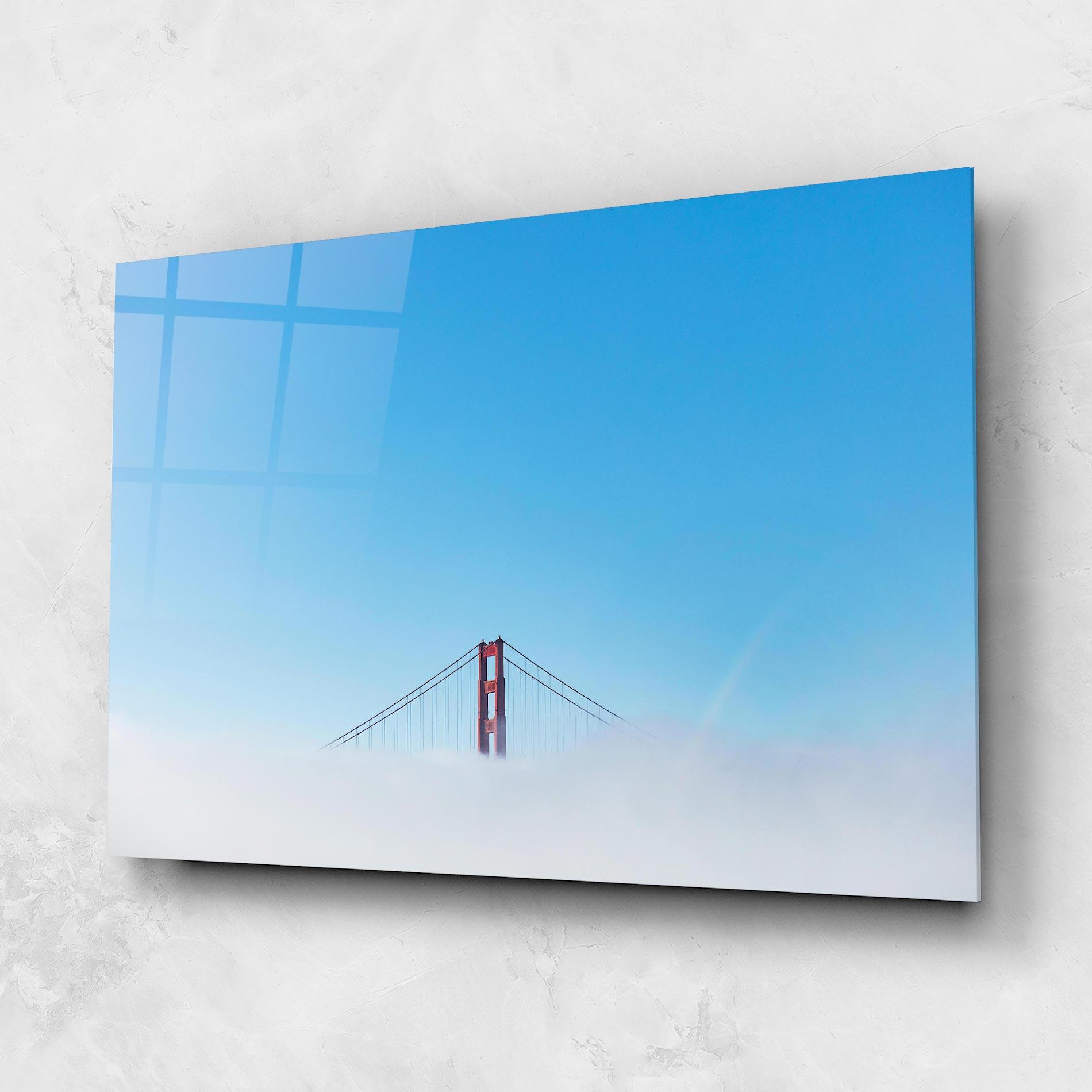 Glasbild High Cloud Bridge mockup 1