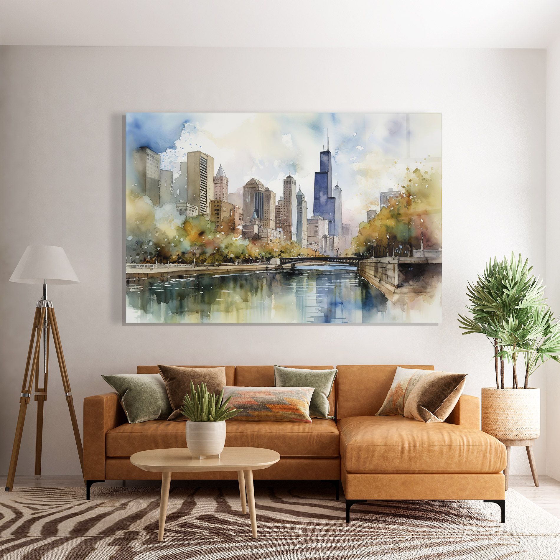 City Skyline Painting mockup 7