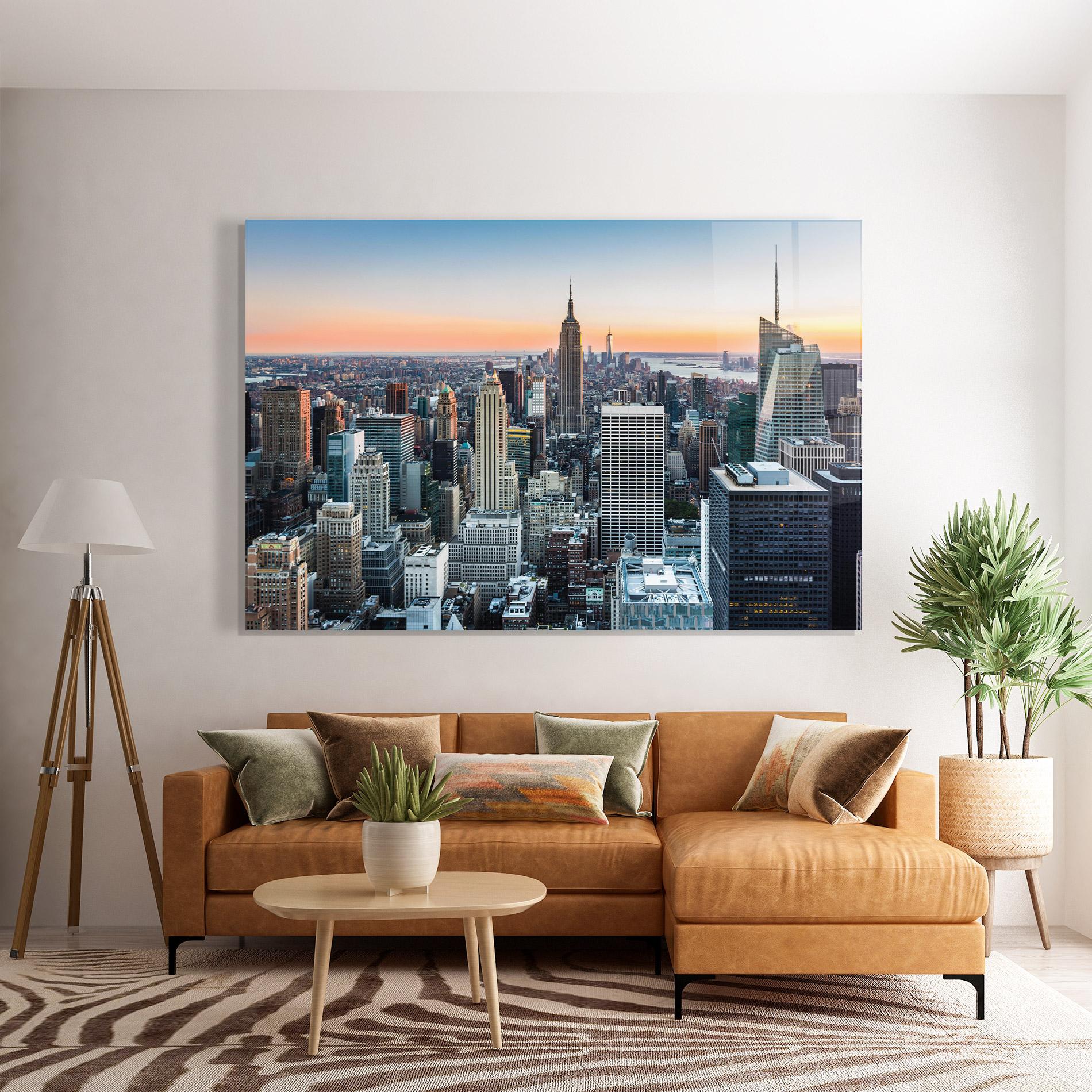 Glasbild New York Skyline mockup 7