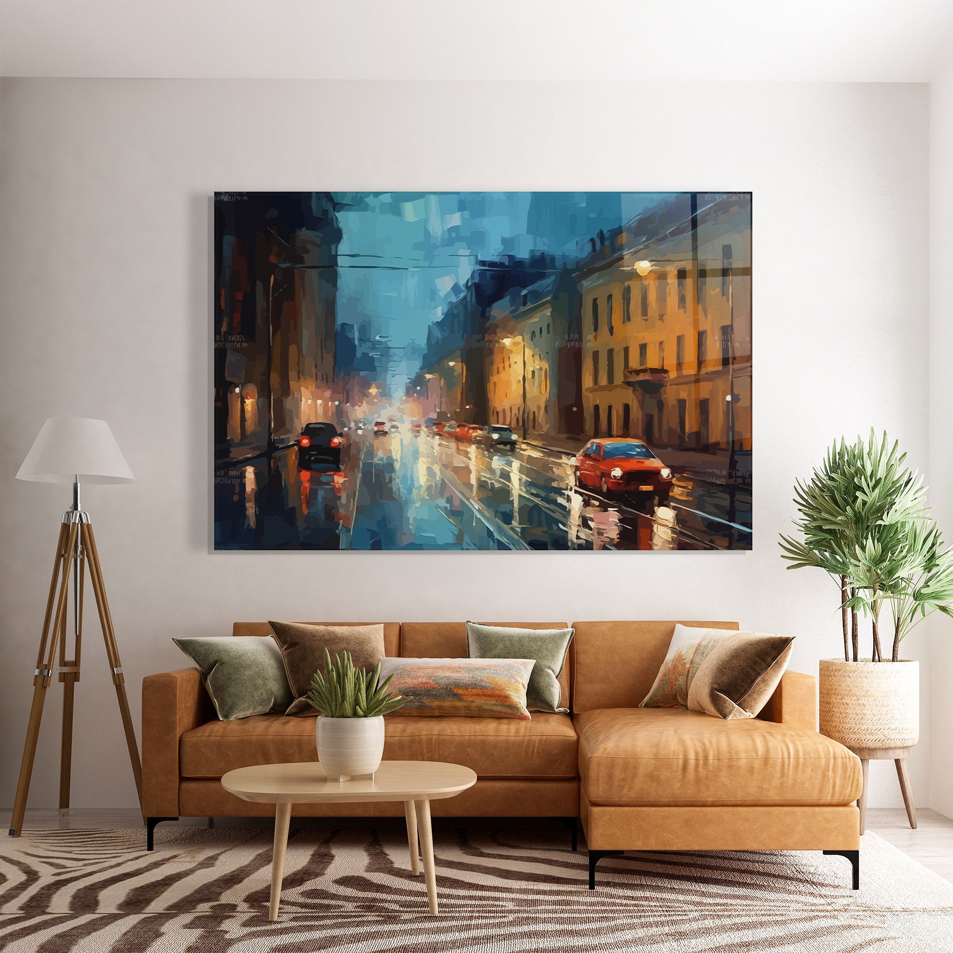 Red Car City Night mockup 7