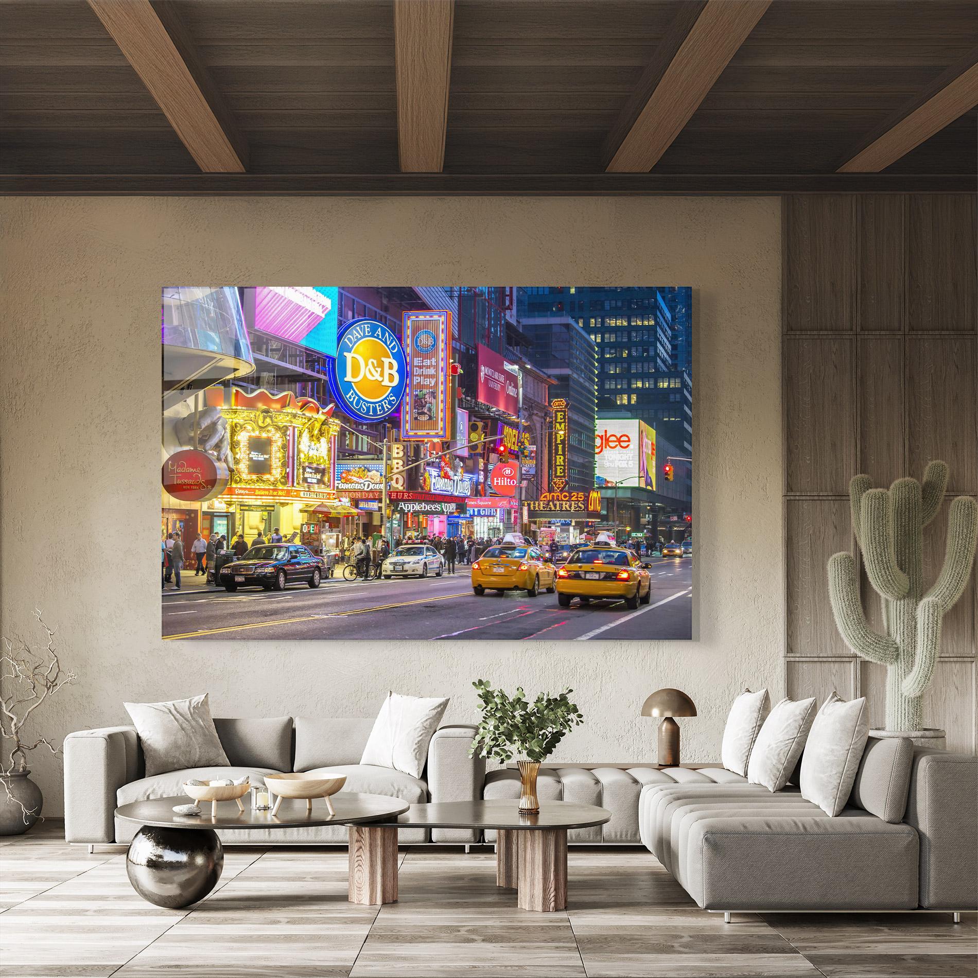 Glasbild New York Lights mockup 8