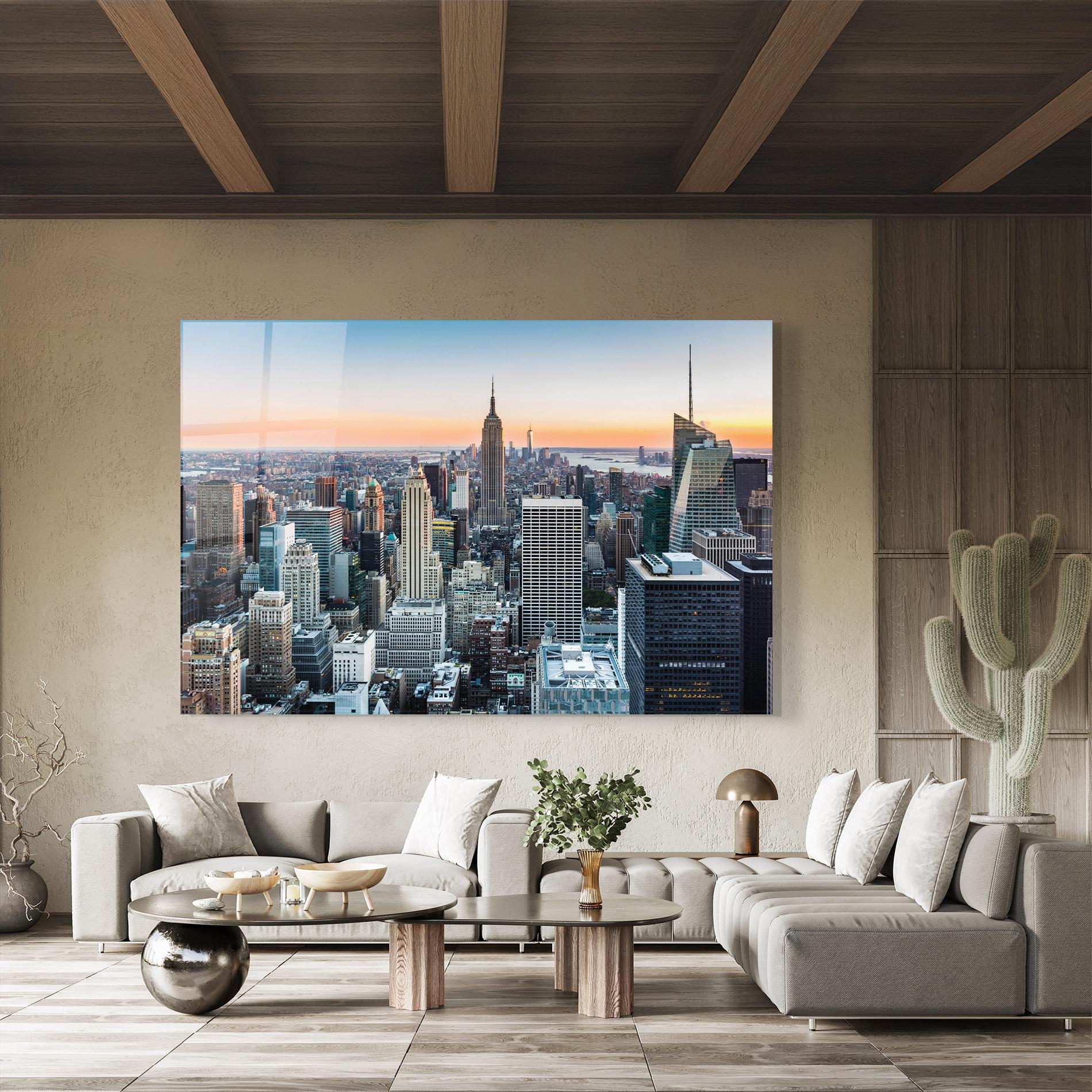 Glasbild New York Skyline mockup 8