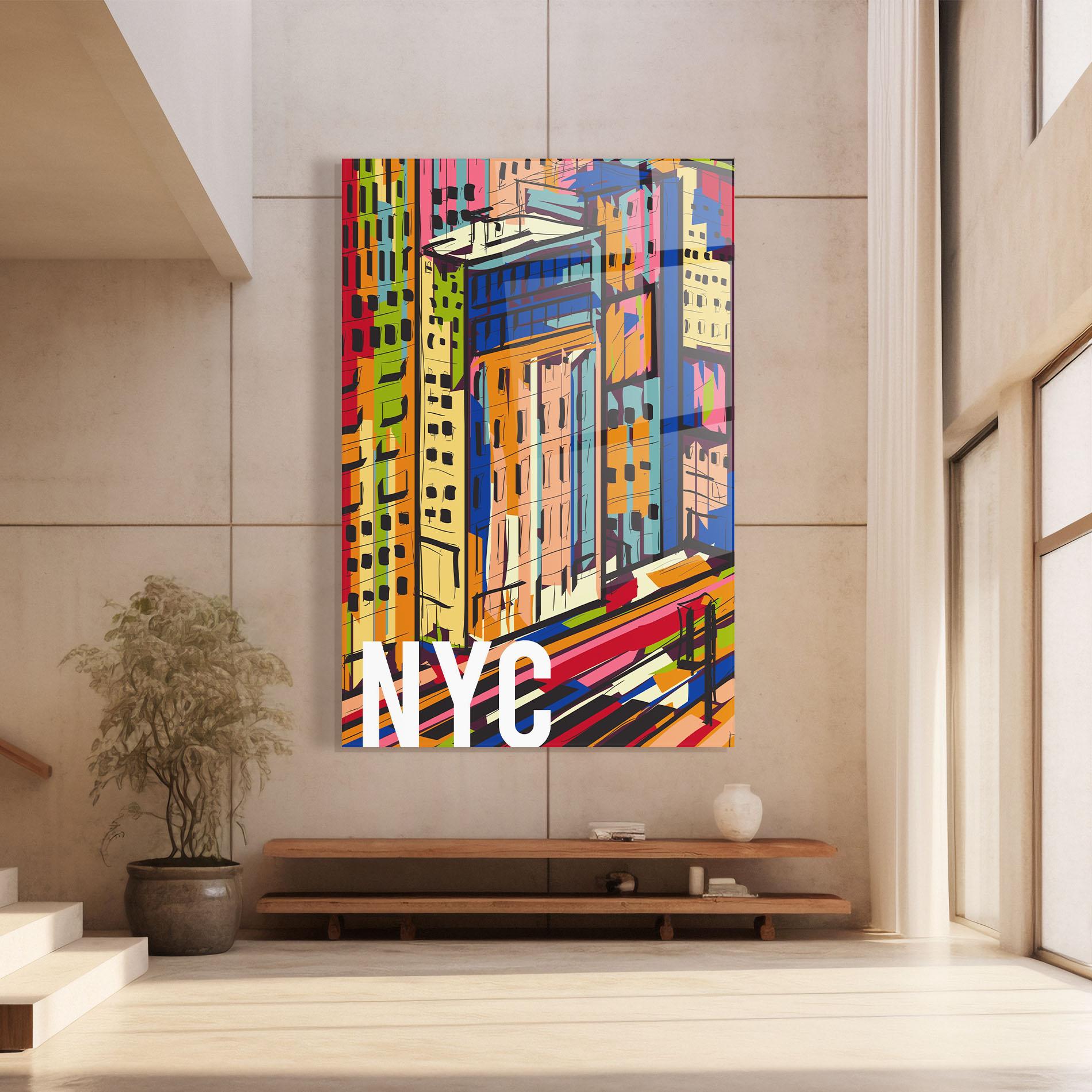 Glasbild New York City Art mockup 8