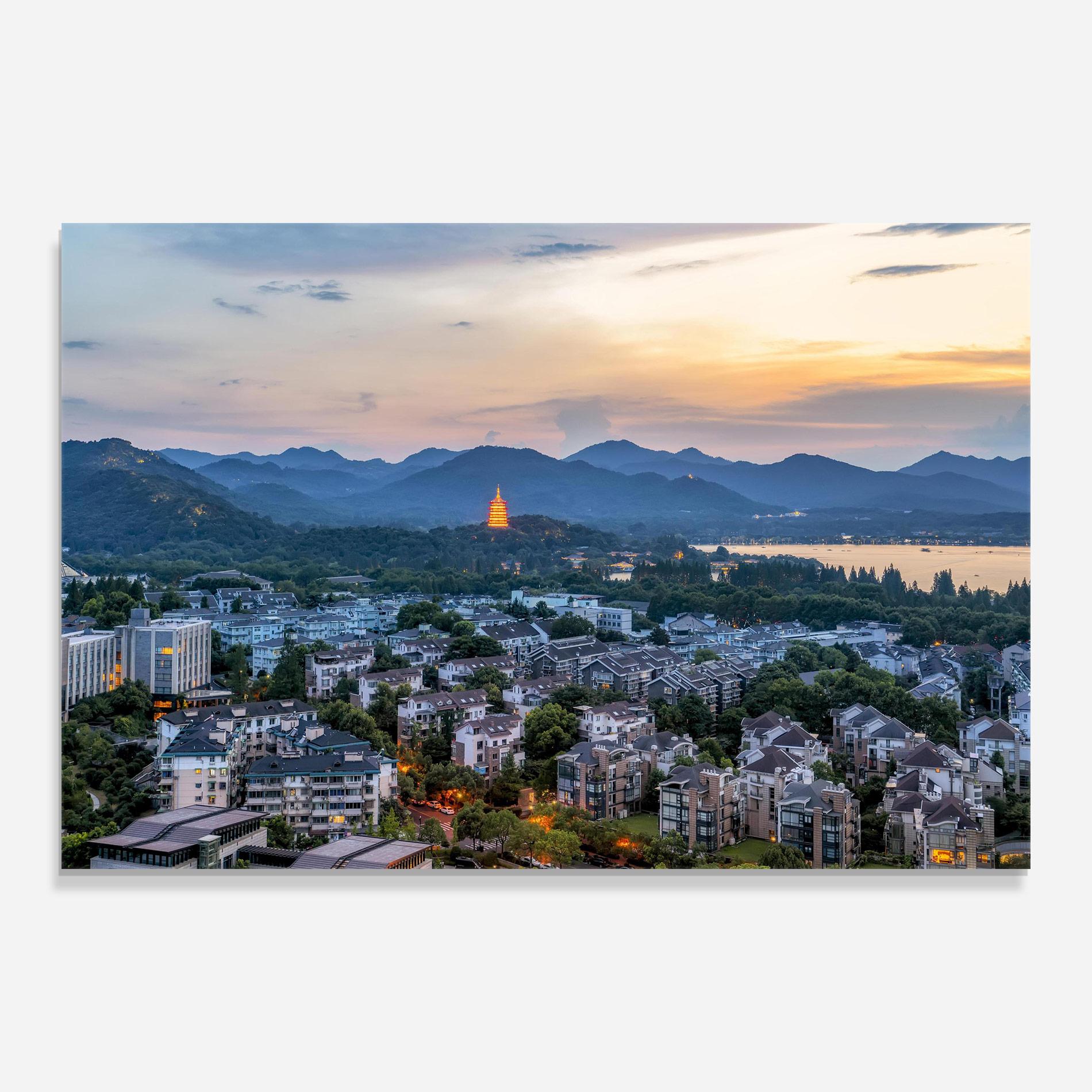 Glasbild Hangzhou China mockup 0