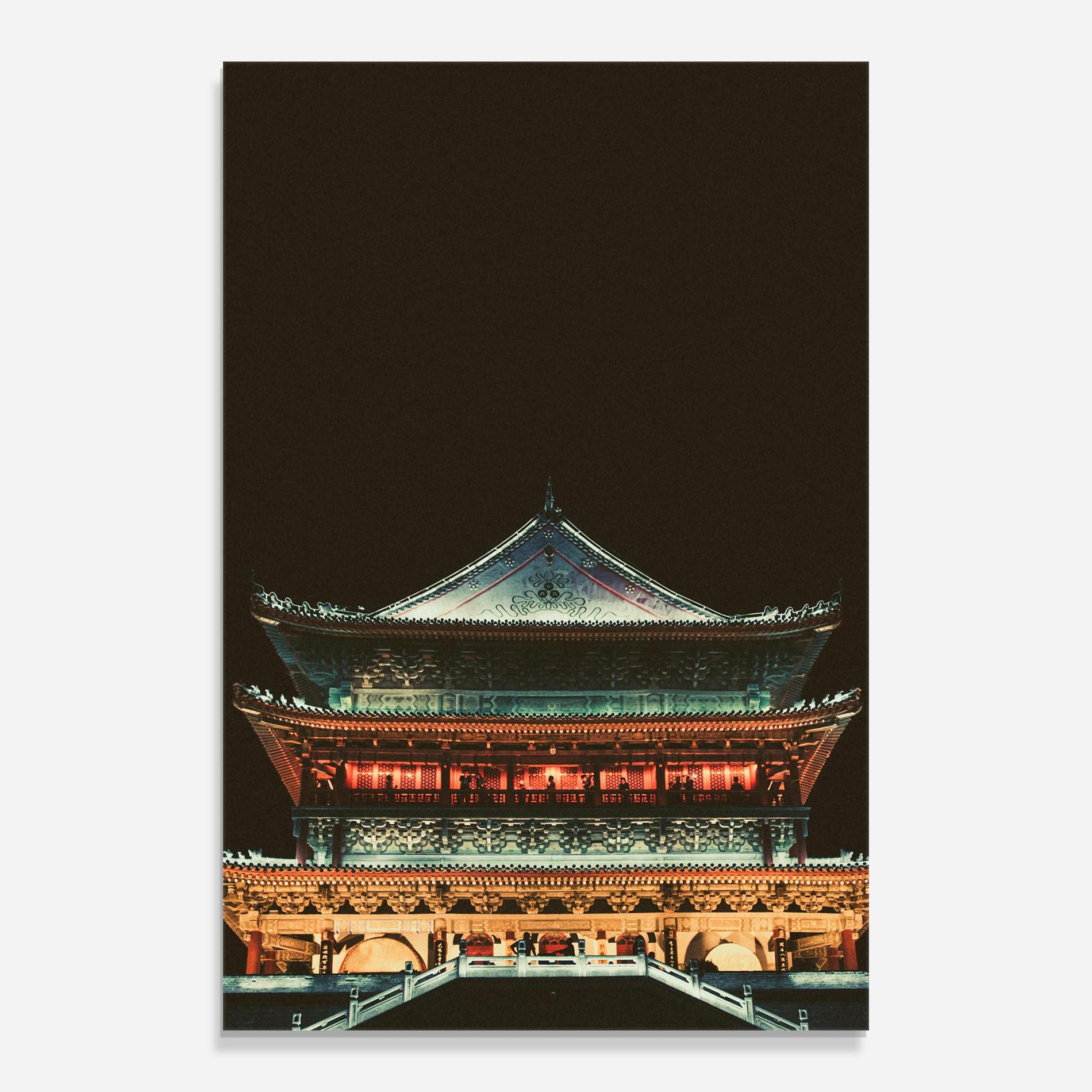Glasbild Temple Of Xi An mockup 0
