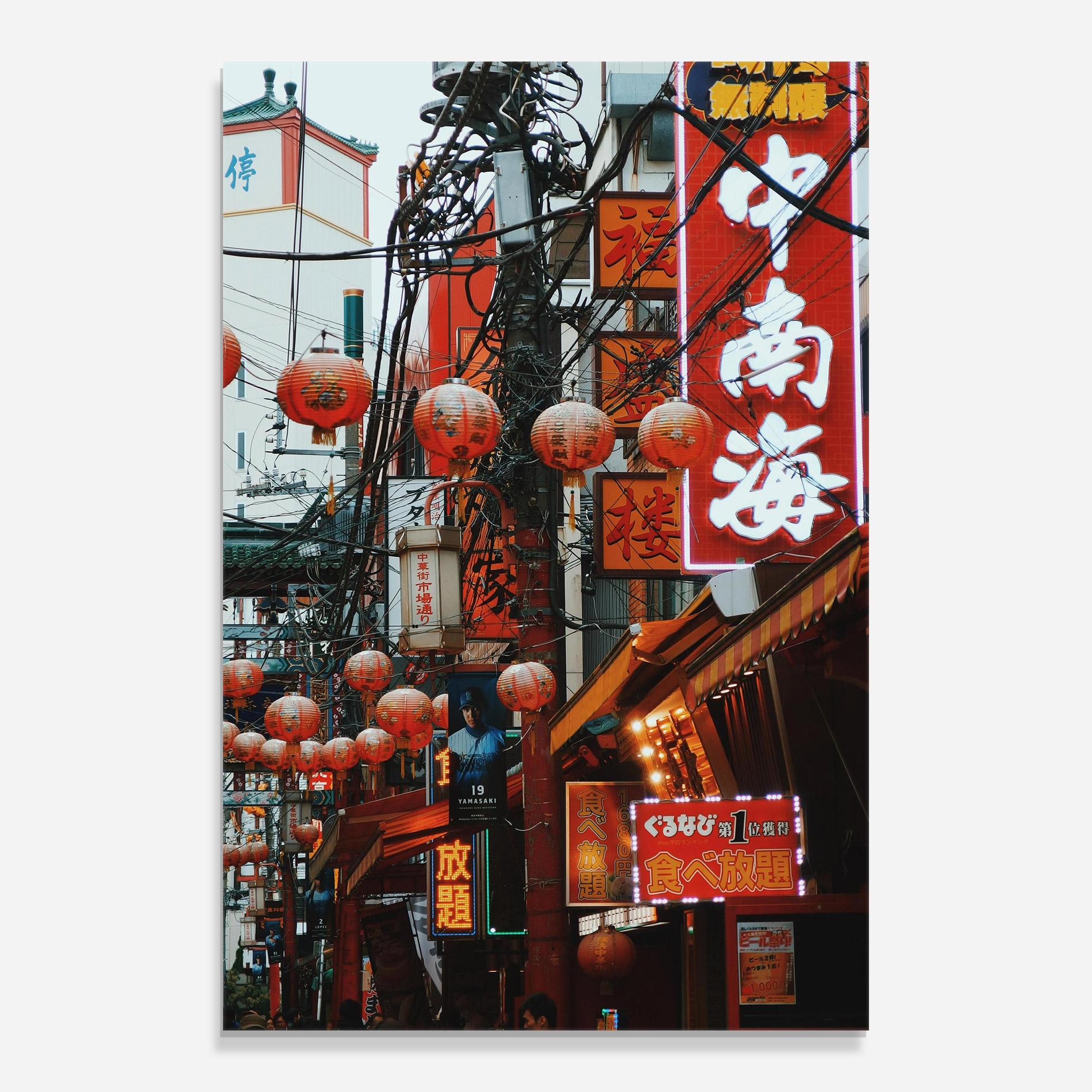 Glasbild Chinatown mockup 0