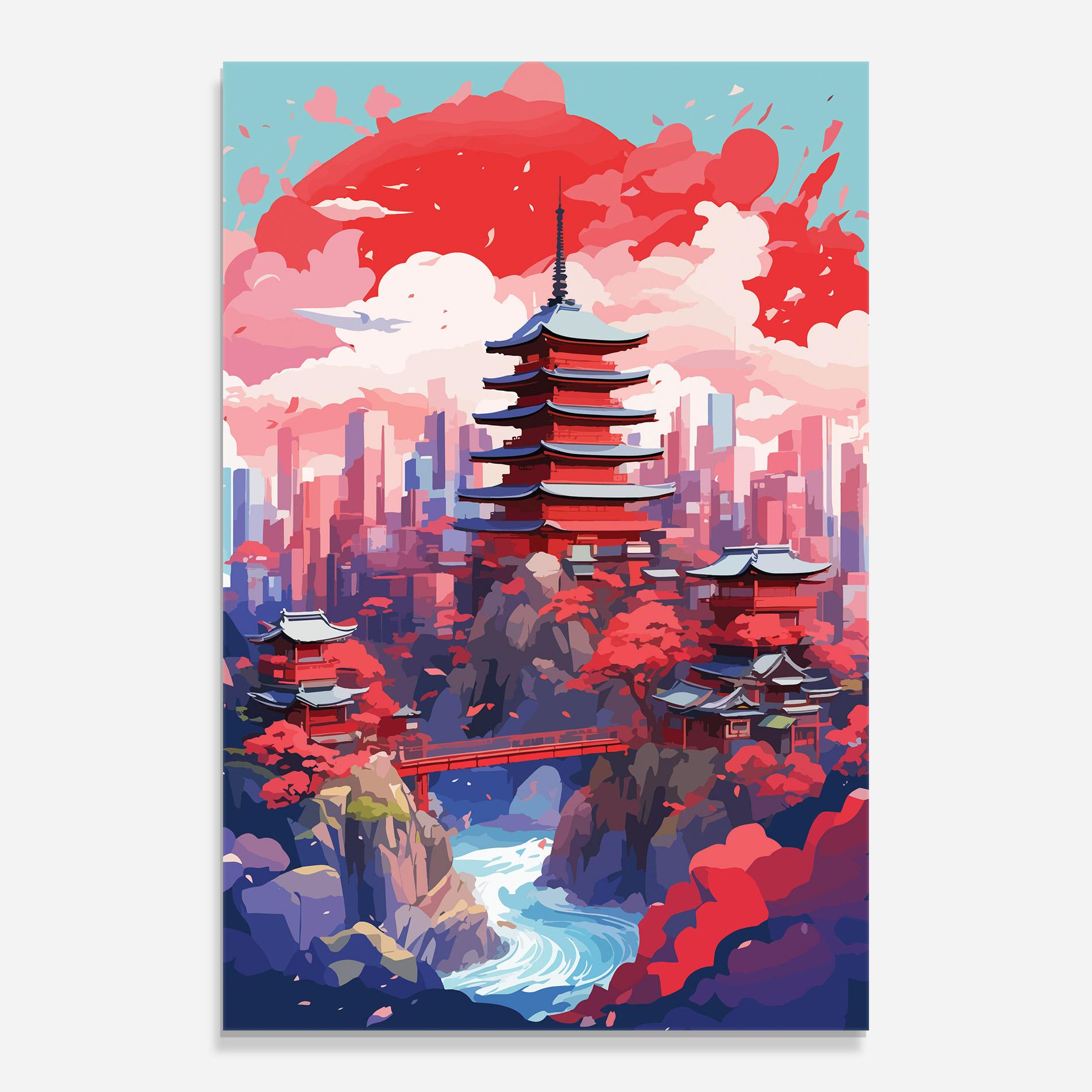 Glasbild City Style Art mockup 0