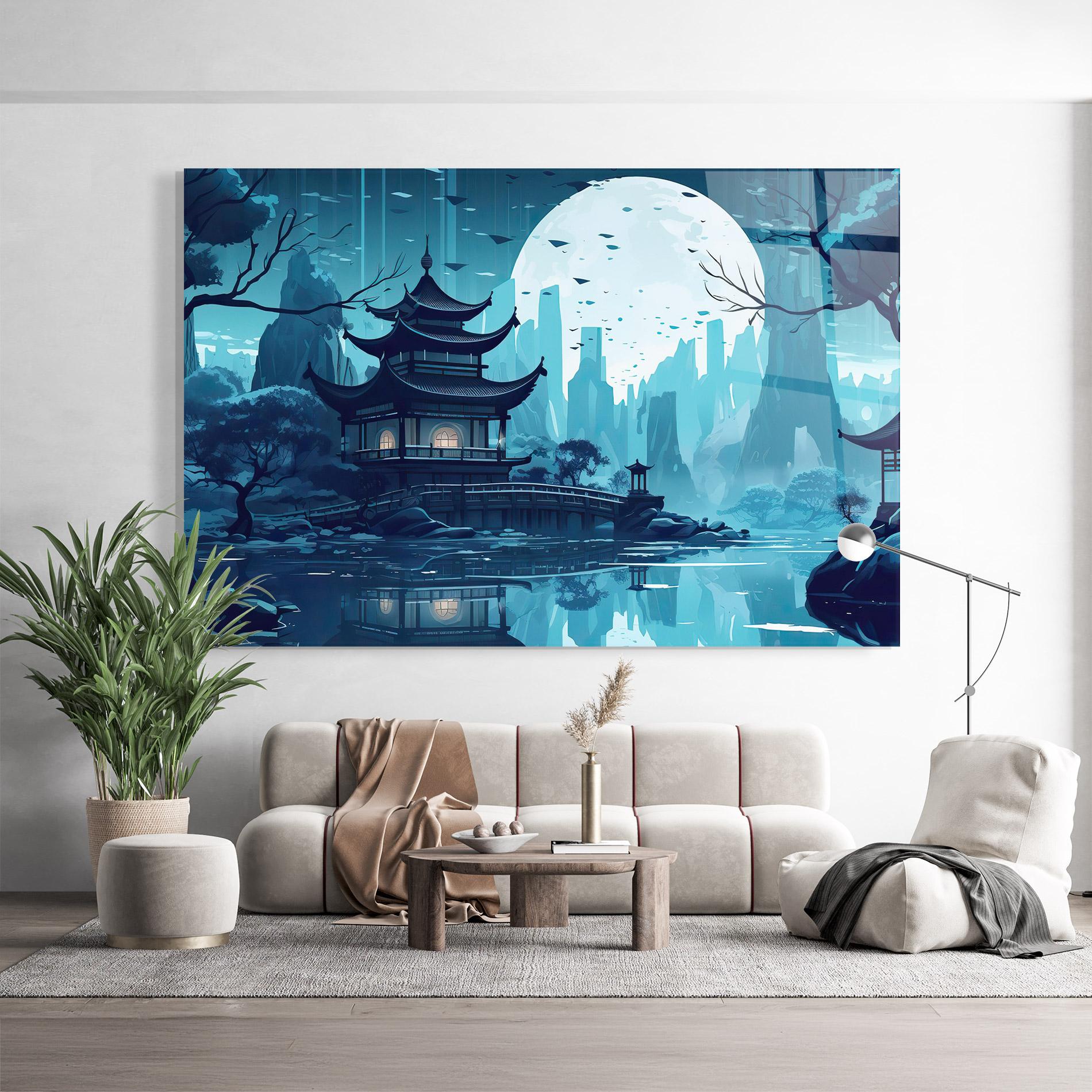 Glasbild Chinese Cartoon mockup 9