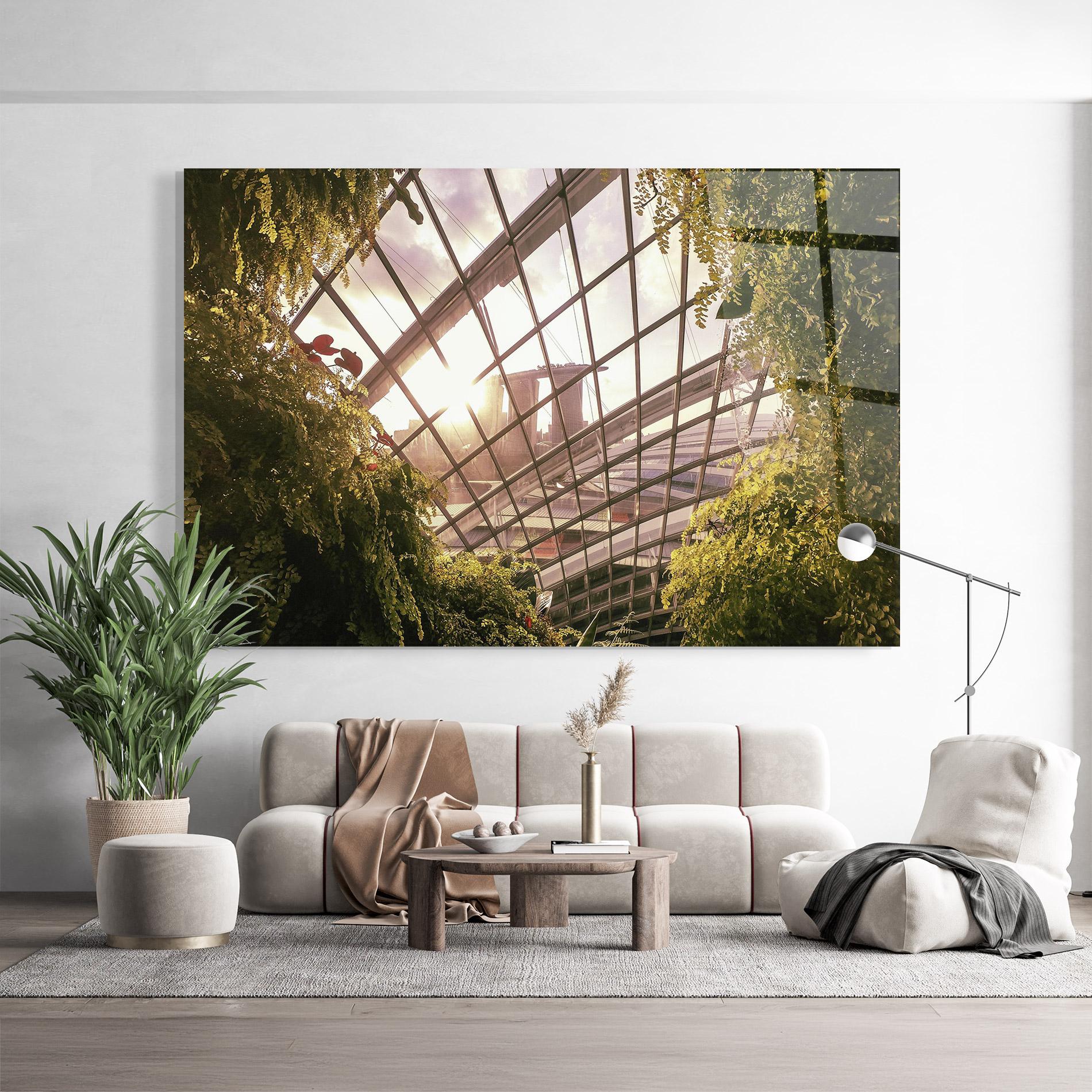 Glasbild Cloud Forest mockup 9