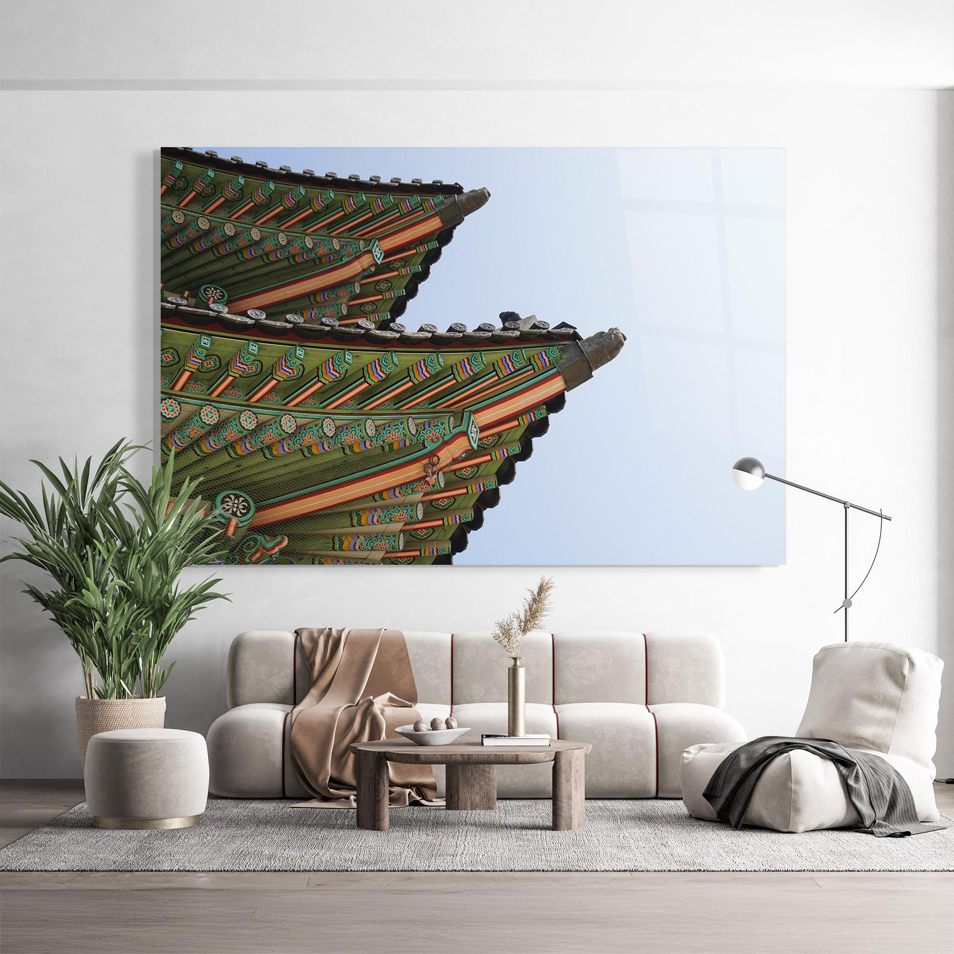 Glasbild Gyeongbokgung View mockup 9