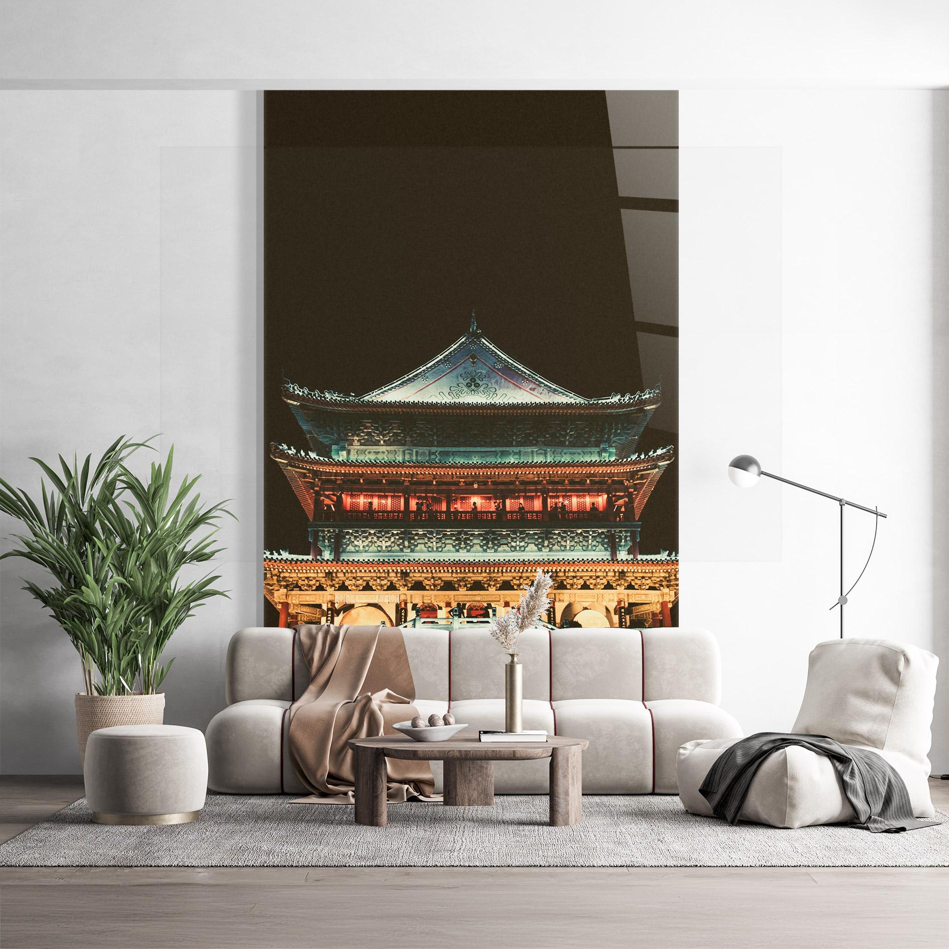 Glasbild Temple Of Xi An mockup 9