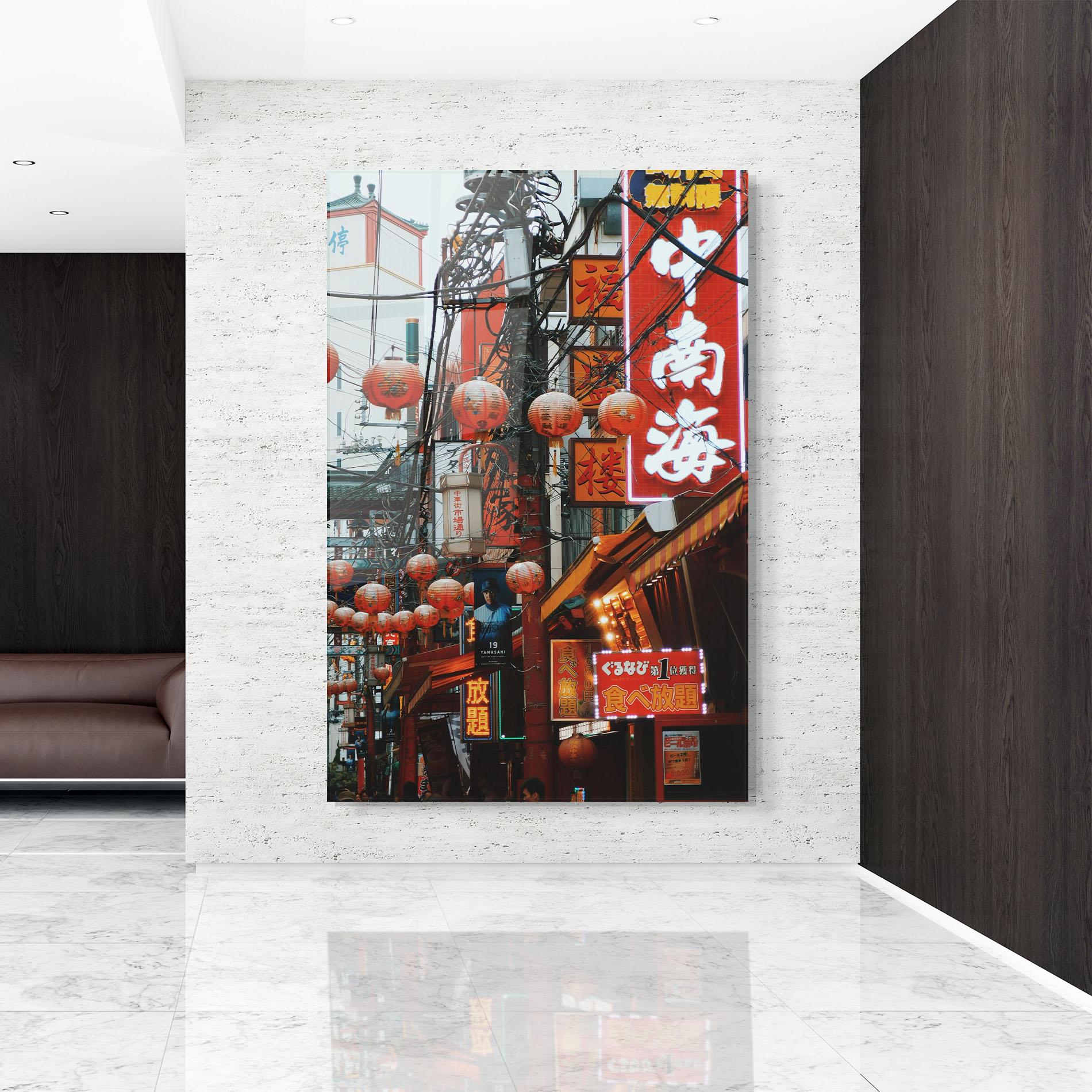 Glasbild Chinatown mockup 9