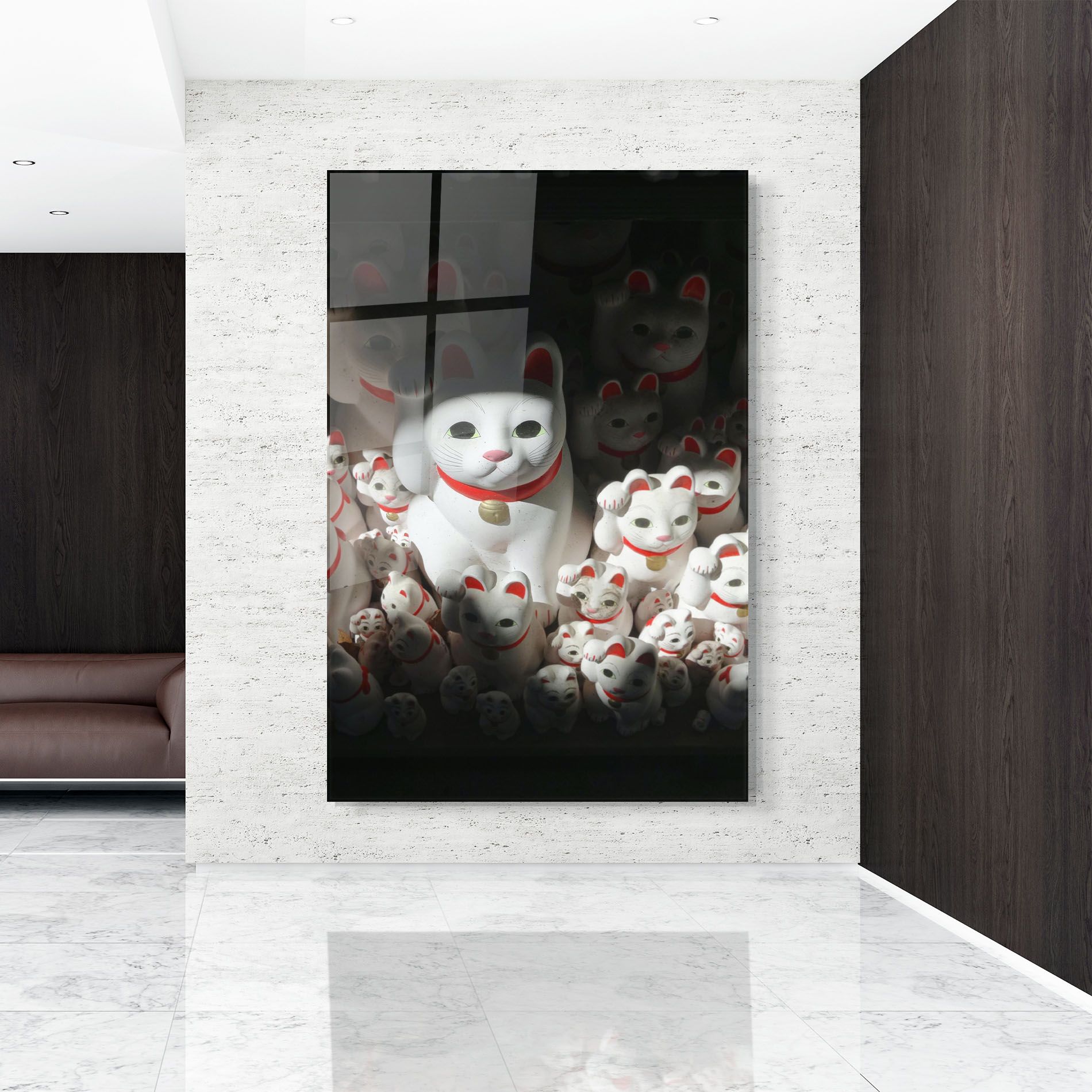 White Lucky Cats mockup 9
