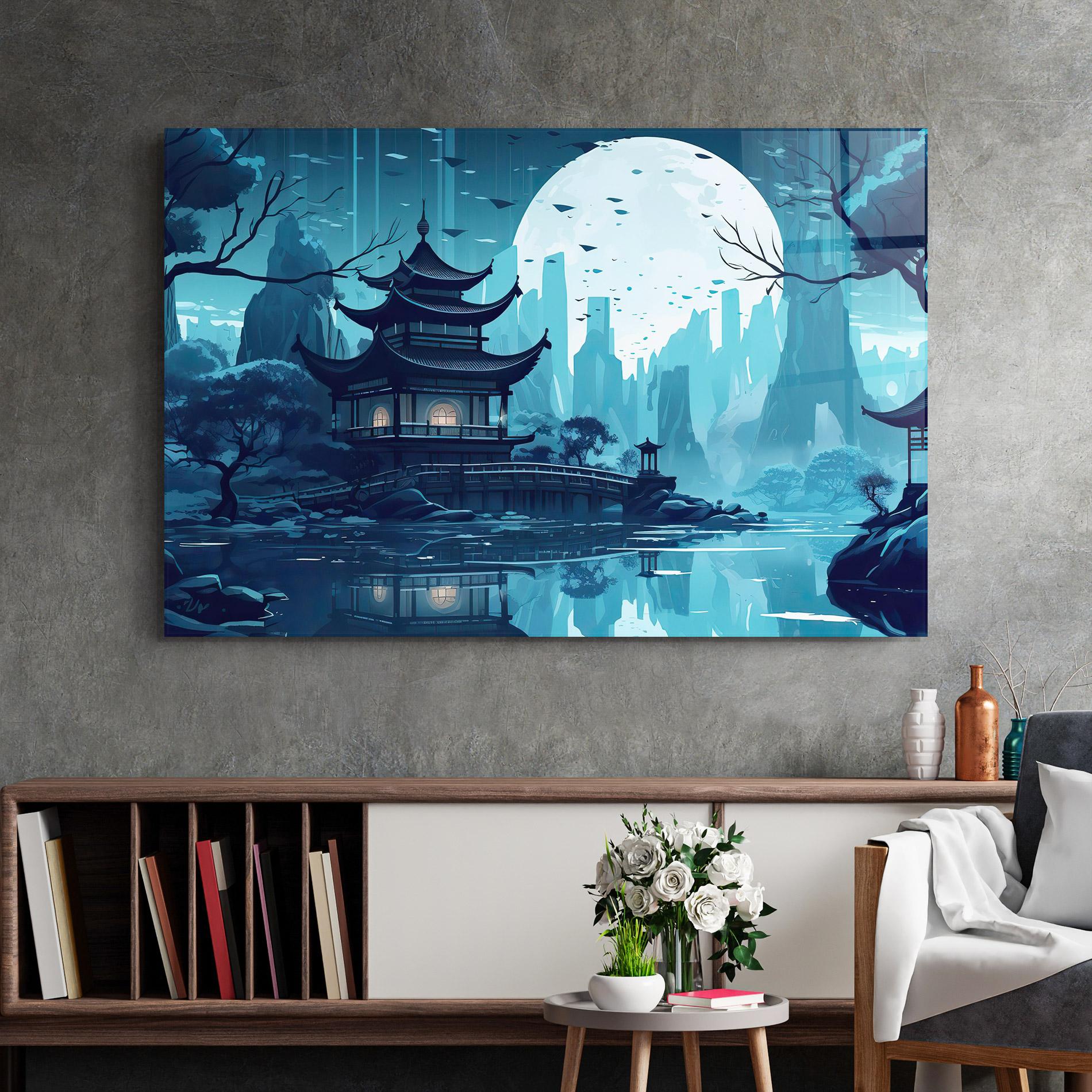 Glasbild Chinese Cartoon mockup 2